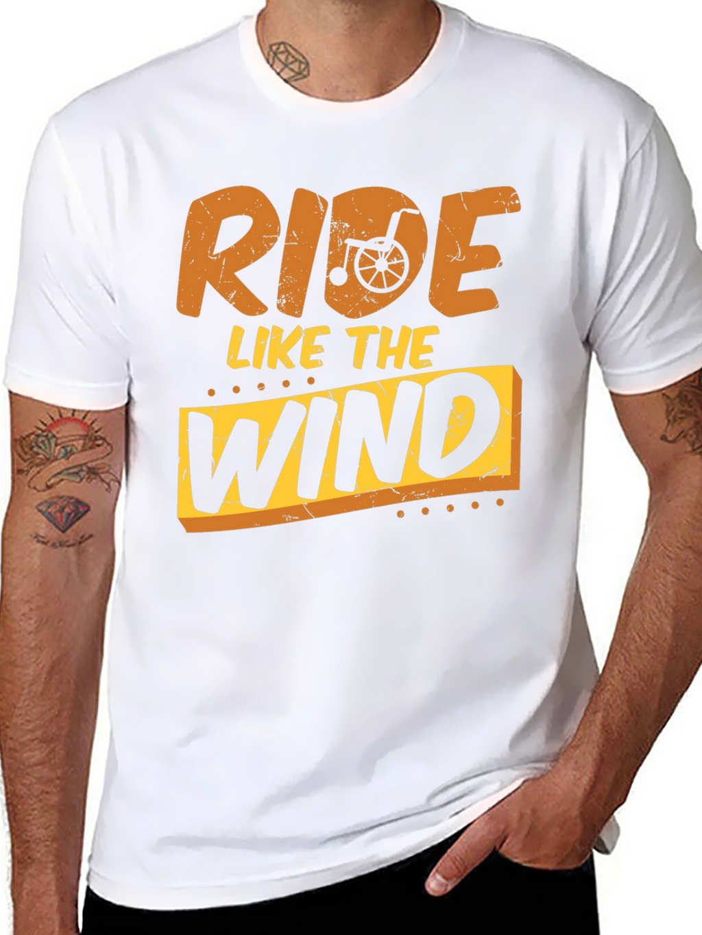 Ride Like The Wind Black Graphic T-Shirt