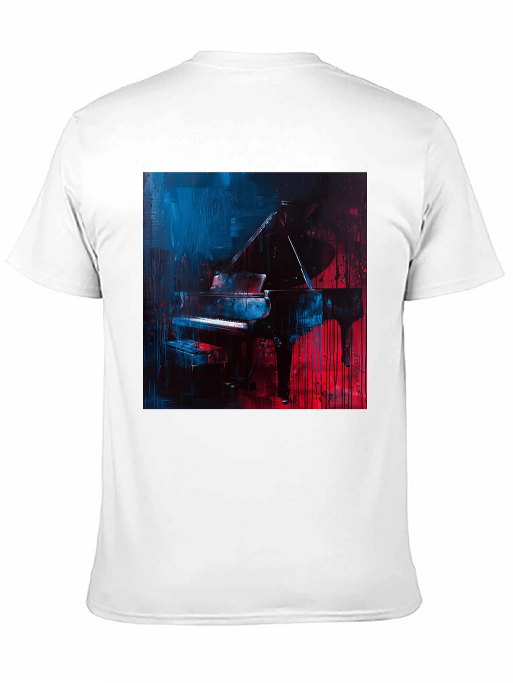 Piano Art T-Shirt: Stylish Musician Tee