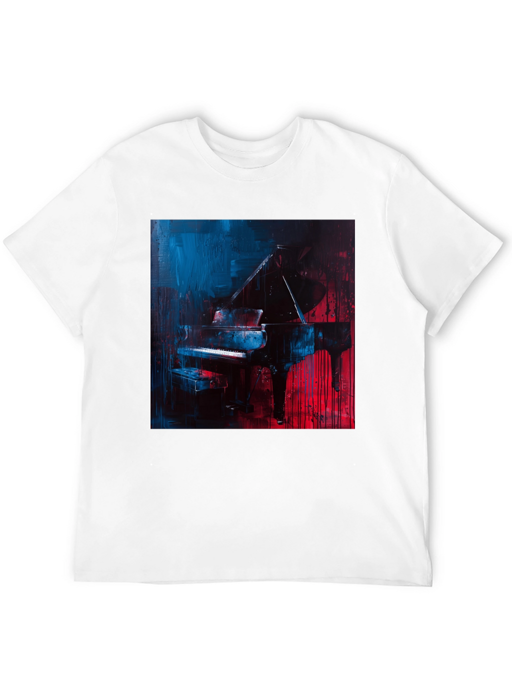 Piano Art T-Shirt: Stylish Musician Tee