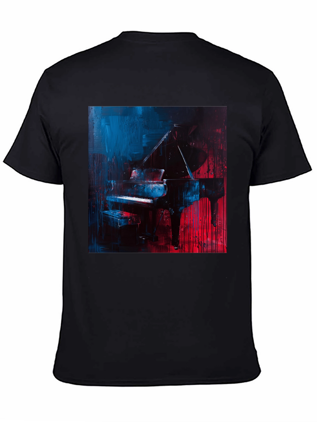 Piano Art T-Shirt: Stylish Musician Tee