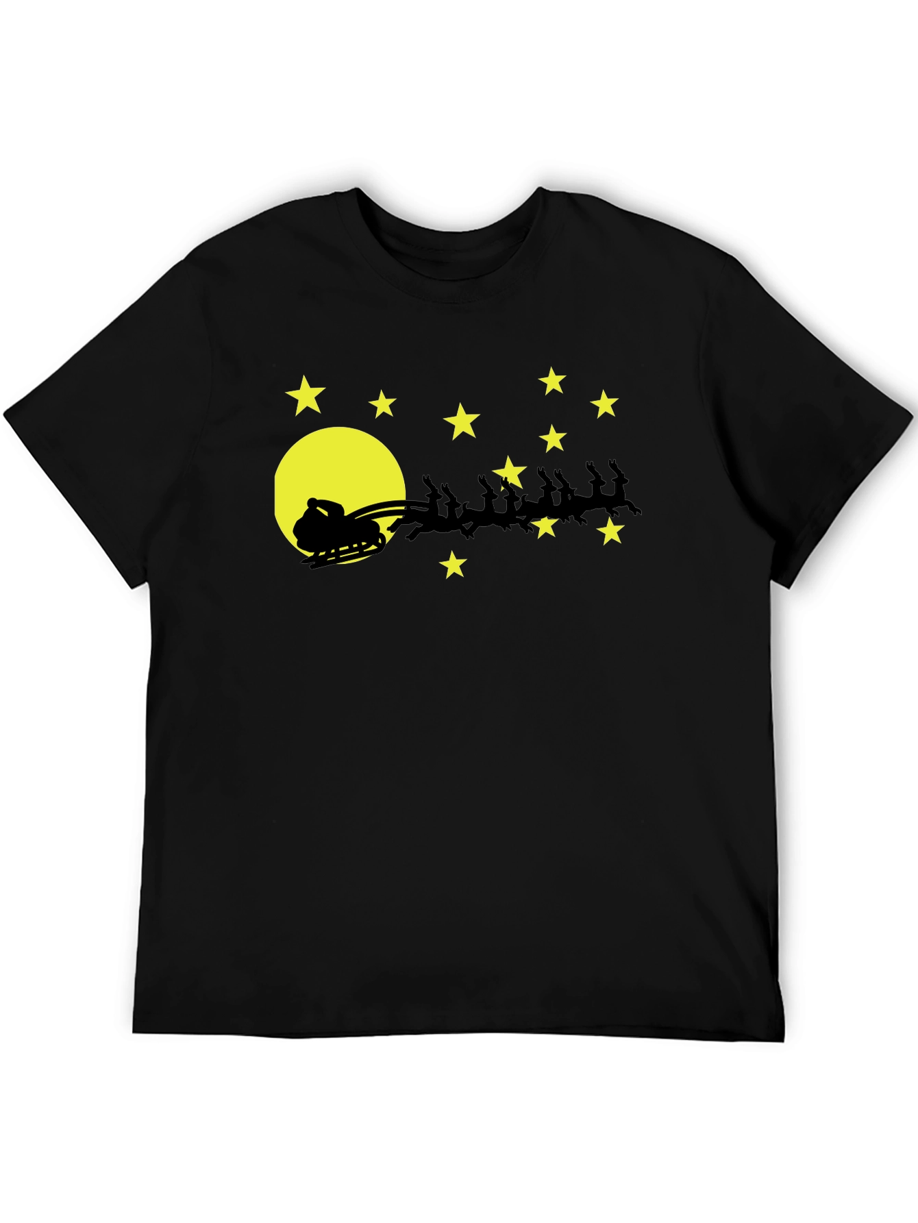 Santas Sleigh T-Shirt Christmas Holiday Tee