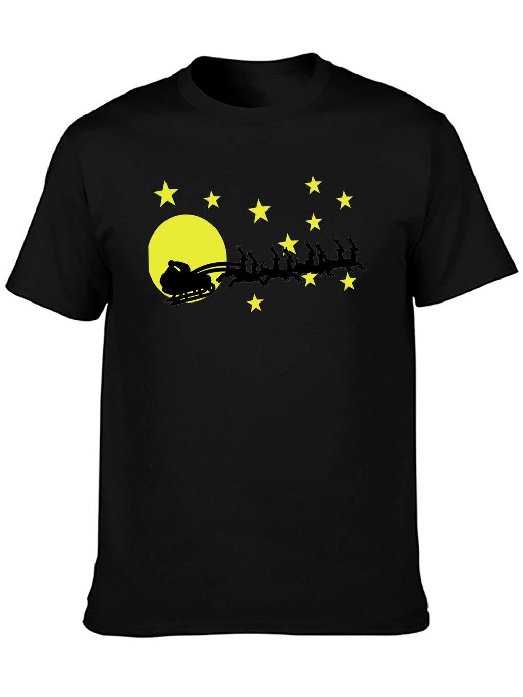Santas Sleigh T-Shirt Christmas Holiday Tee