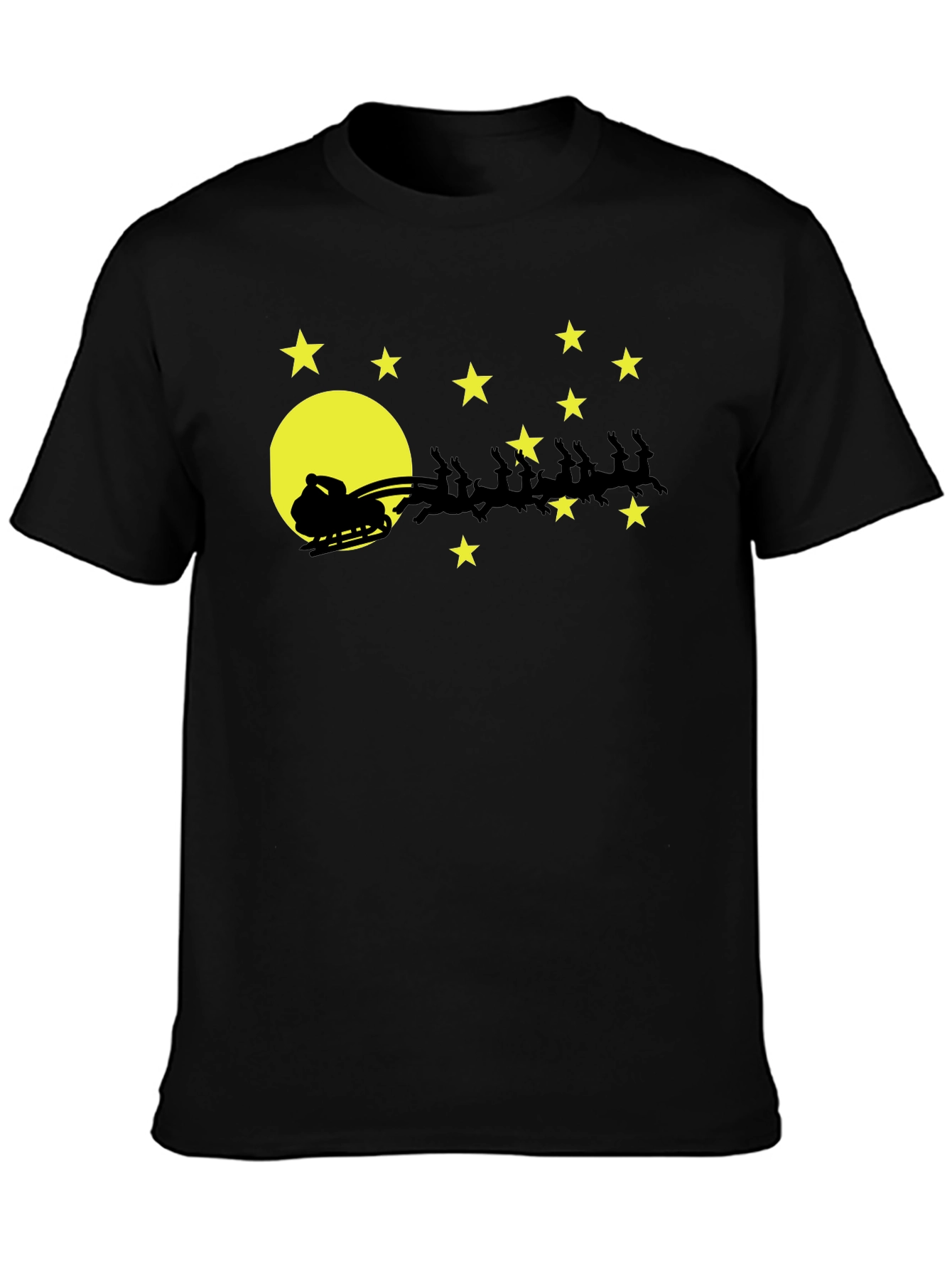 Santas Sleigh T-Shirt Christmas Holiday Tee