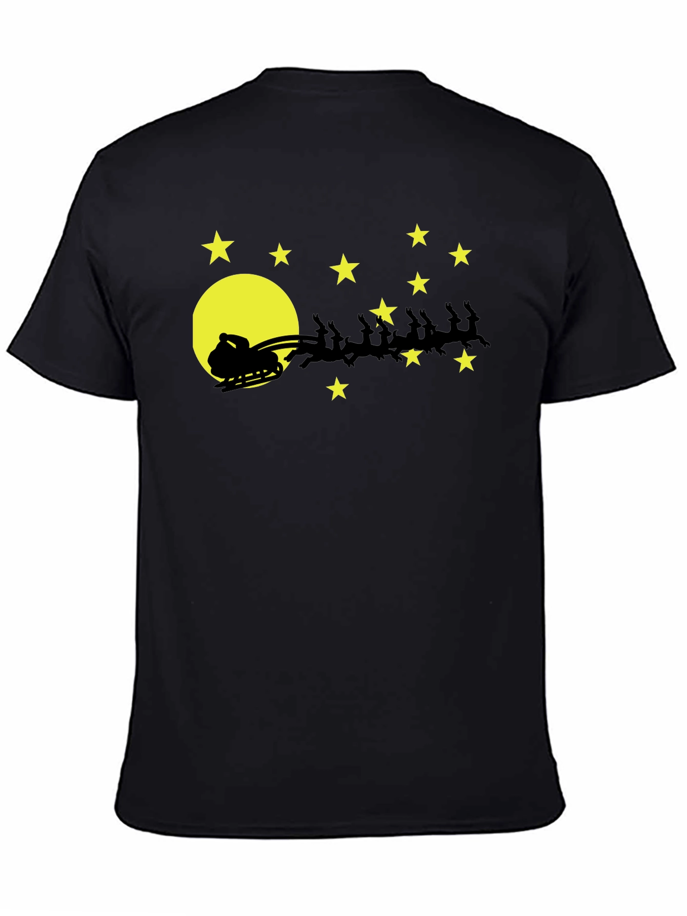 Santas Sleigh T-Shirt Christmas Holiday Tee