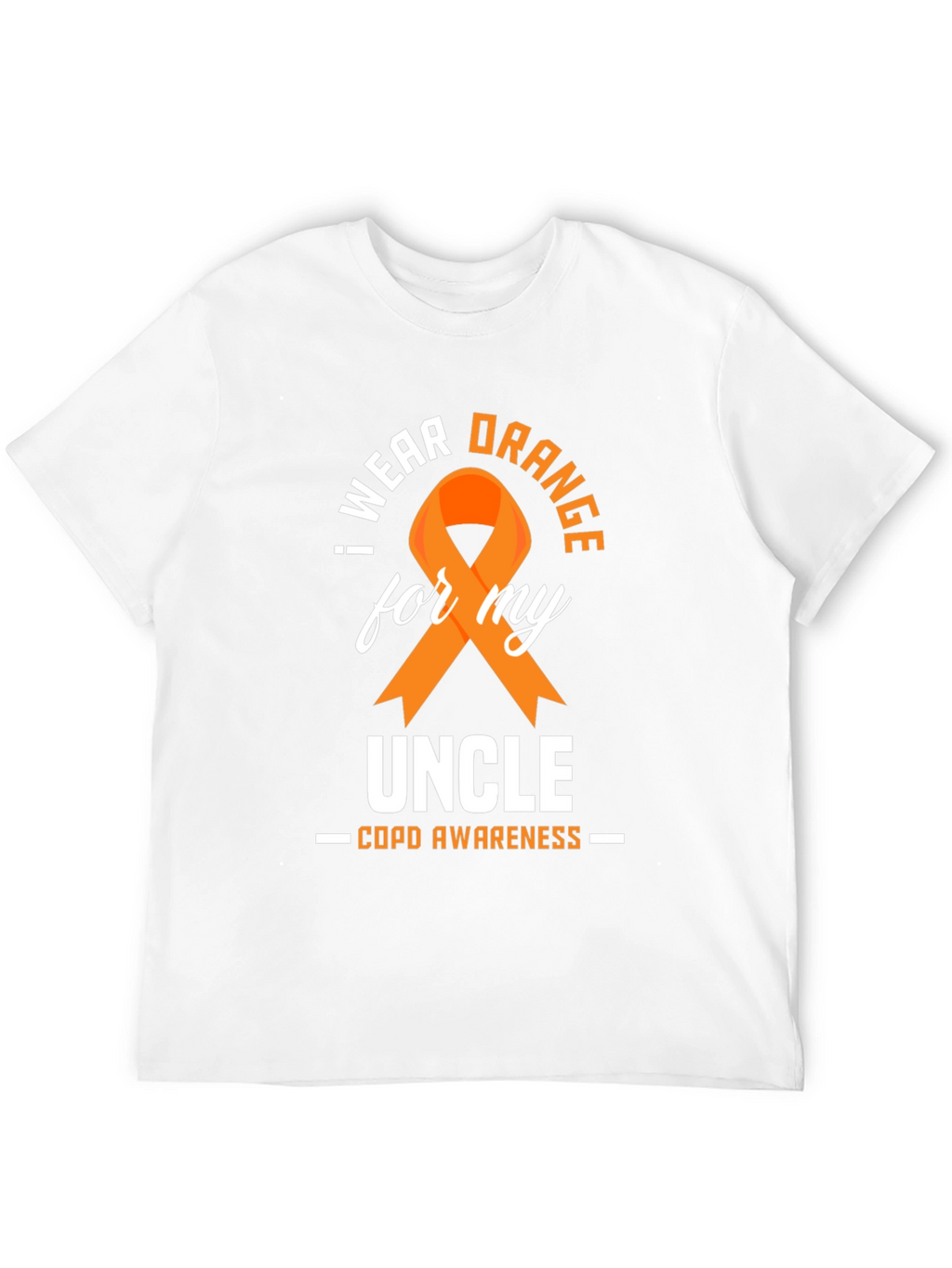 COPD Awareness Orange Ribbon Uncle T-Shirt
