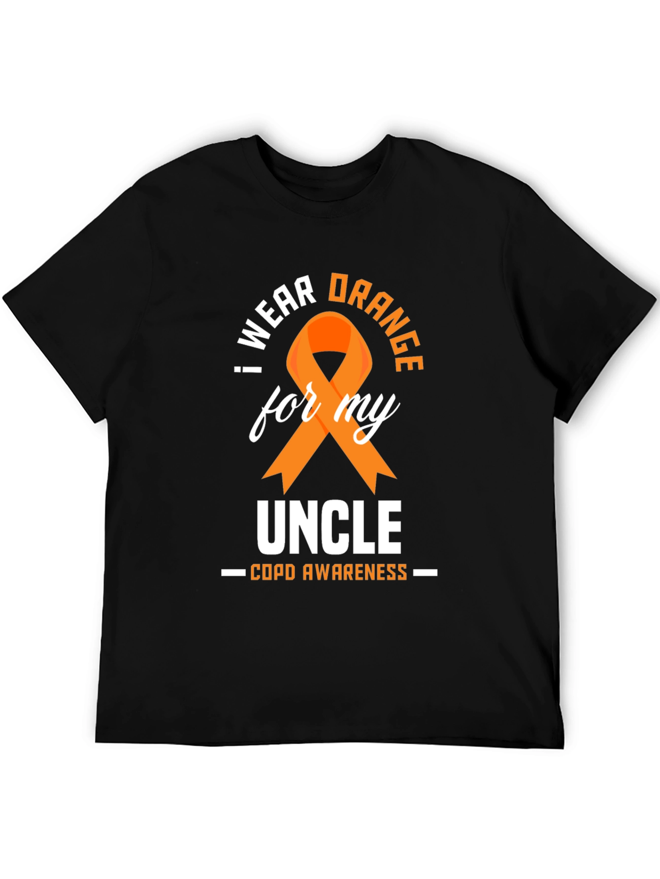 COPD Awareness Orange Ribbon Uncle T-Shirt