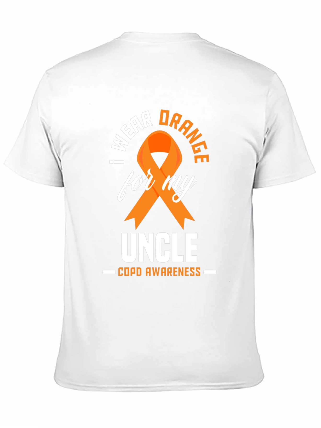 COPD Awareness Orange Ribbon Uncle T-Shirt