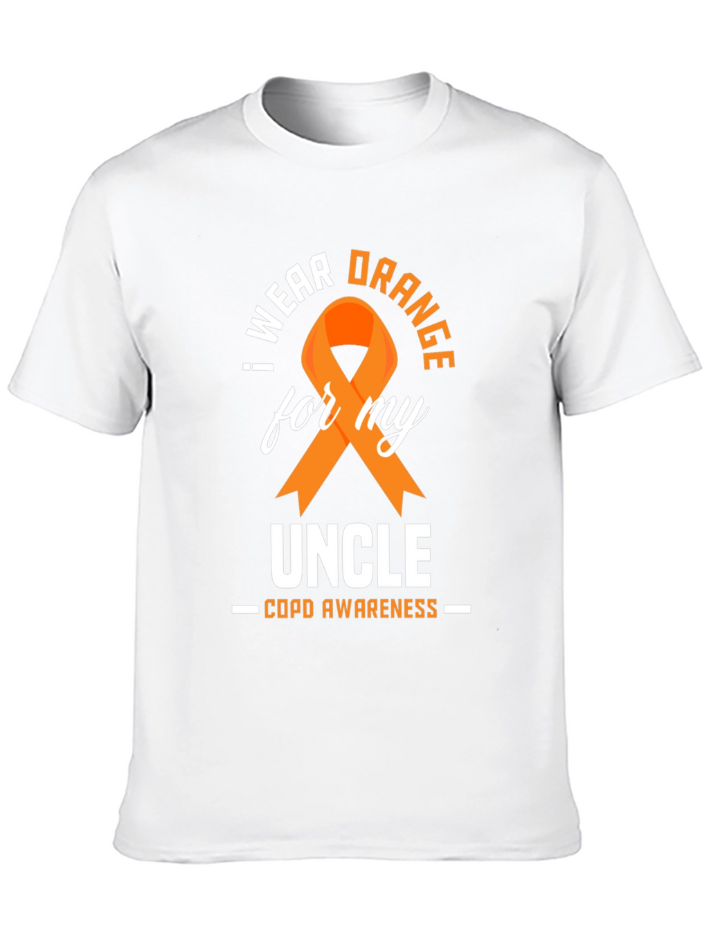 COPD Awareness Orange Ribbon Uncle T-Shirt