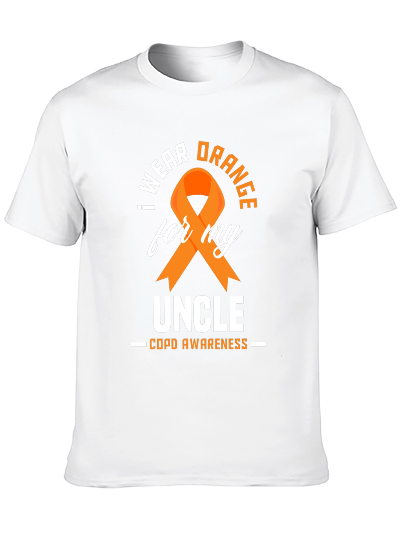 COPD Awareness Orange Ribbon Uncle T-Shirt