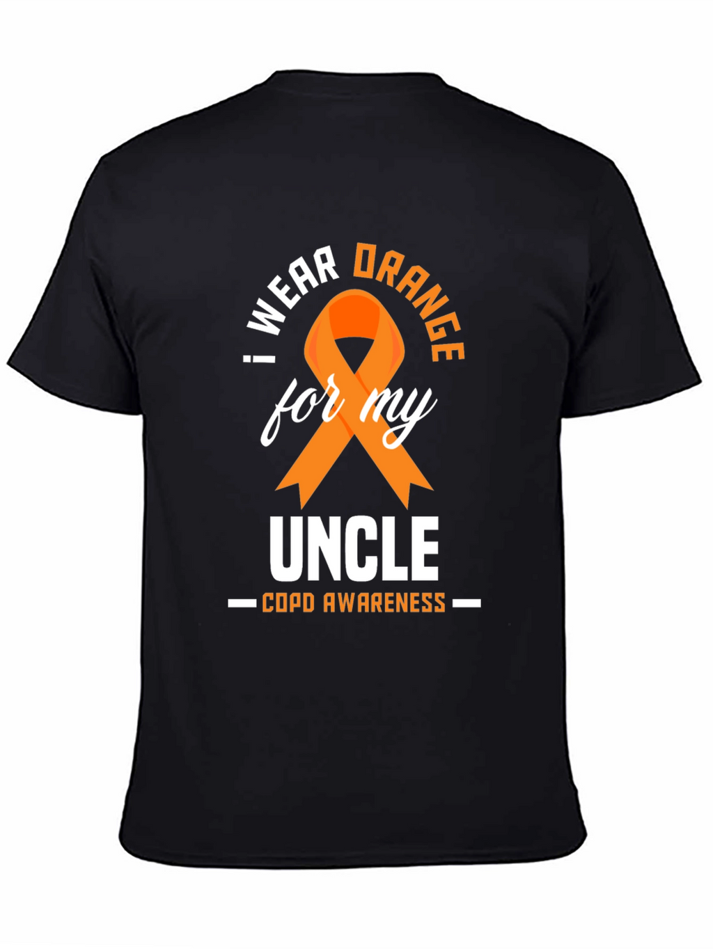 COPD Awareness Orange Ribbon Uncle T-Shirt