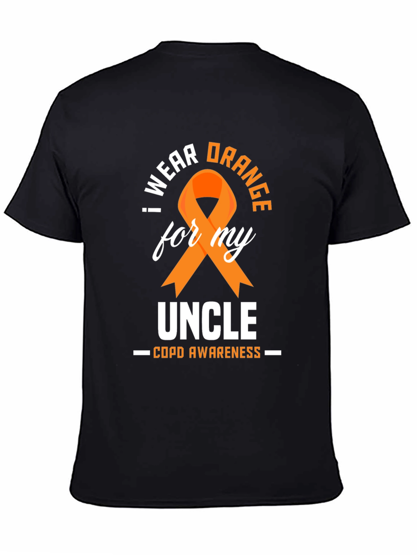 COPD Awareness Orange Ribbon Uncle T-Shirt