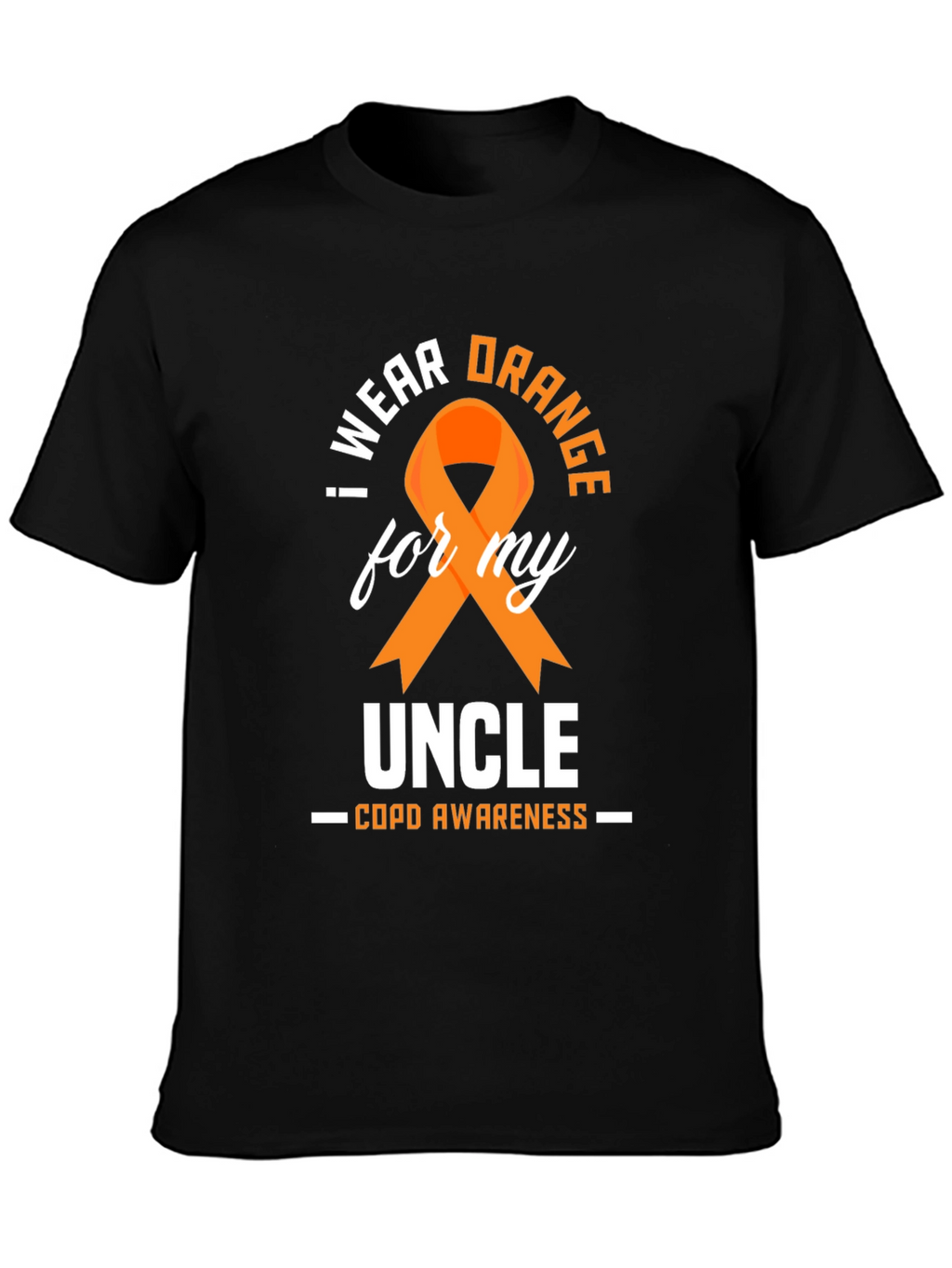 COPD Awareness Orange Ribbon Uncle T-Shirt