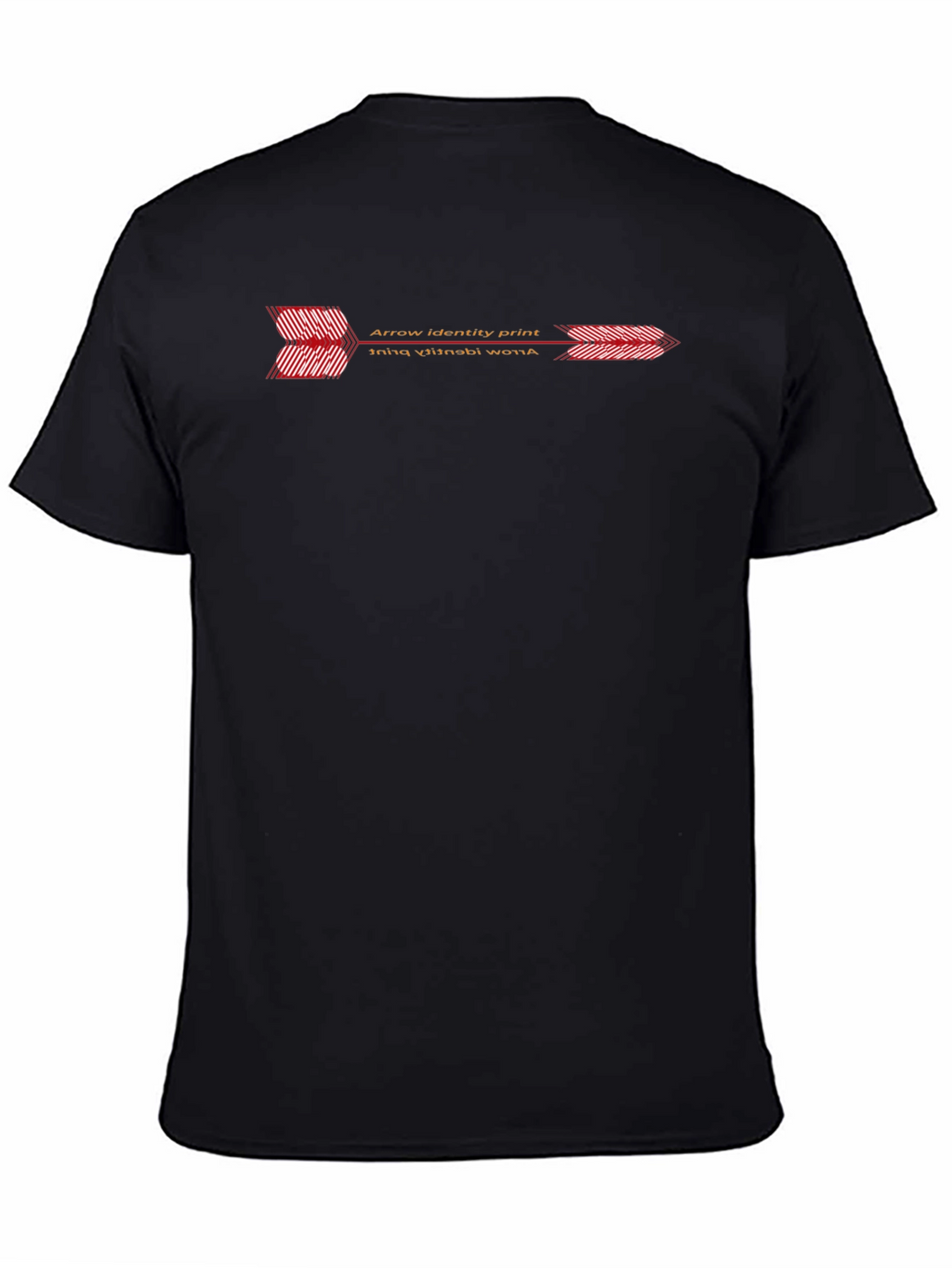Arrow Identity Print Black T-Shirt