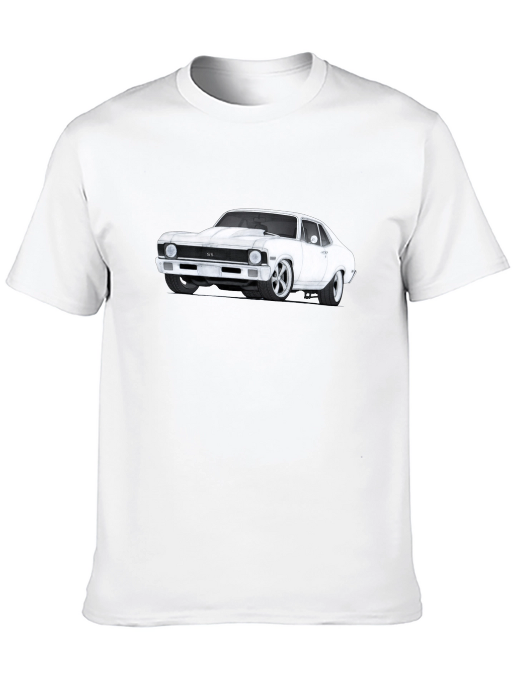 Classic Car Graphic T-Shirt - Black