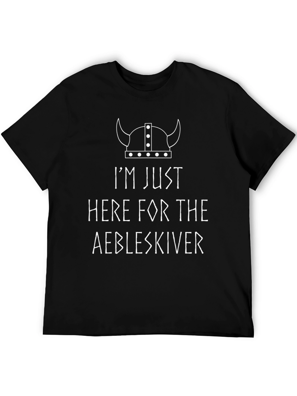 Aebleskiver Viking Humor Graphic Tee - Black