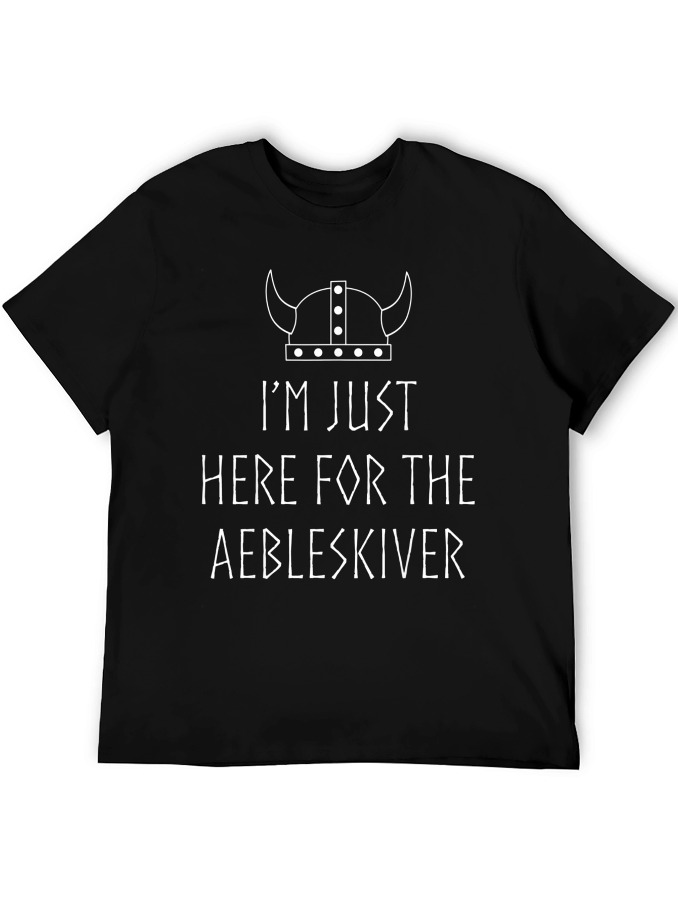 Aebleskiver Viking Humor Graphic Tee - Black