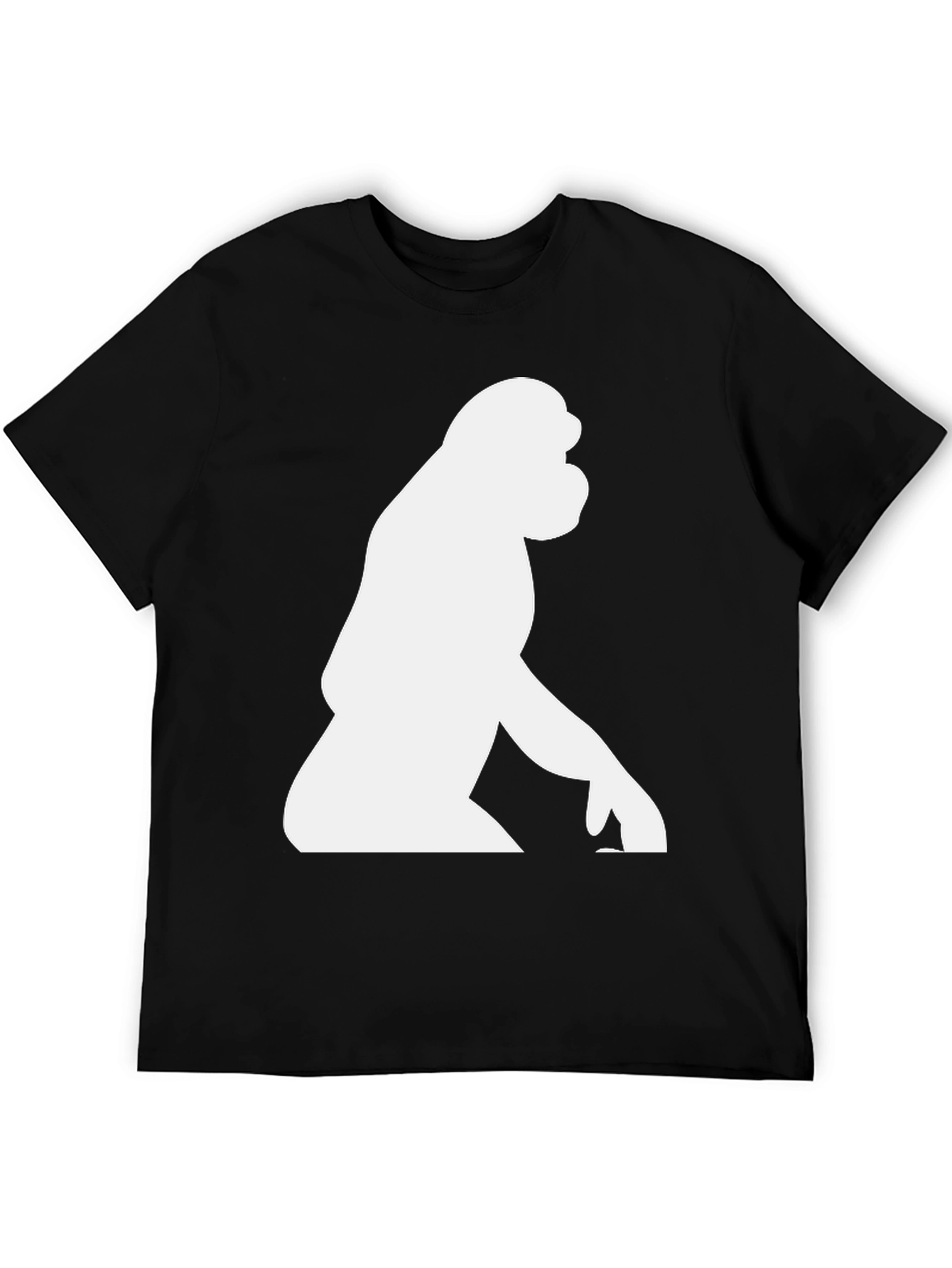 Gorilla Graphic Print Black T-Shirt