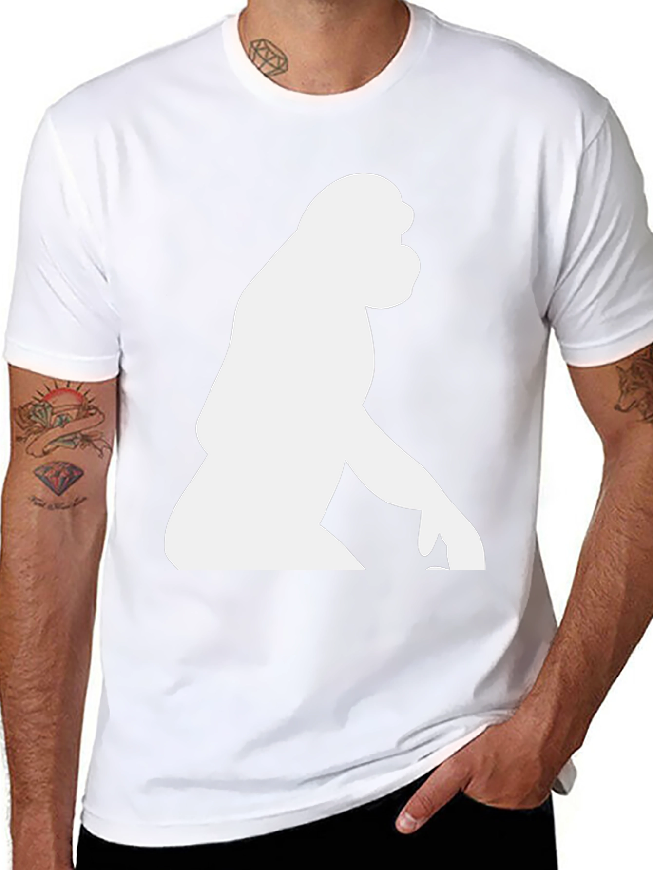 Gorilla Graphic Print Black T-Shirt