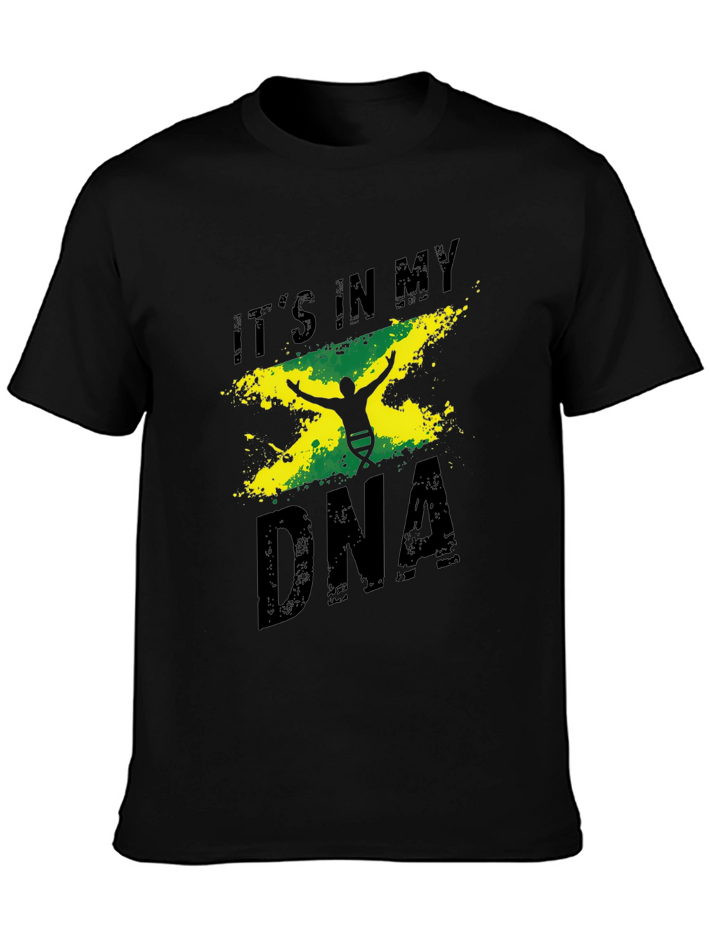 Jamaica DNA Mens Black Graphic Tee Shirt