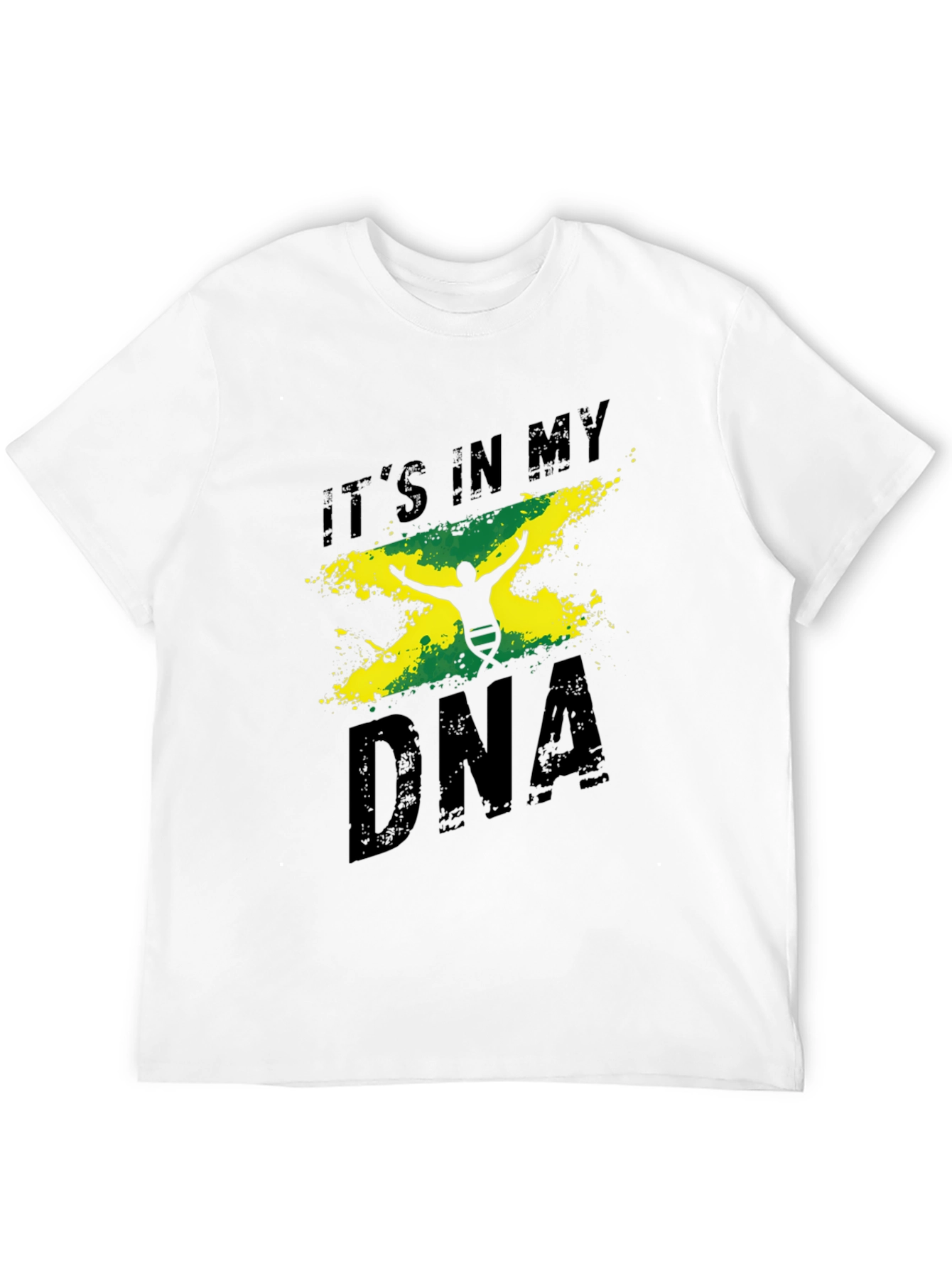 Jamaica DNA Mens Black Graphic Tee Shirt