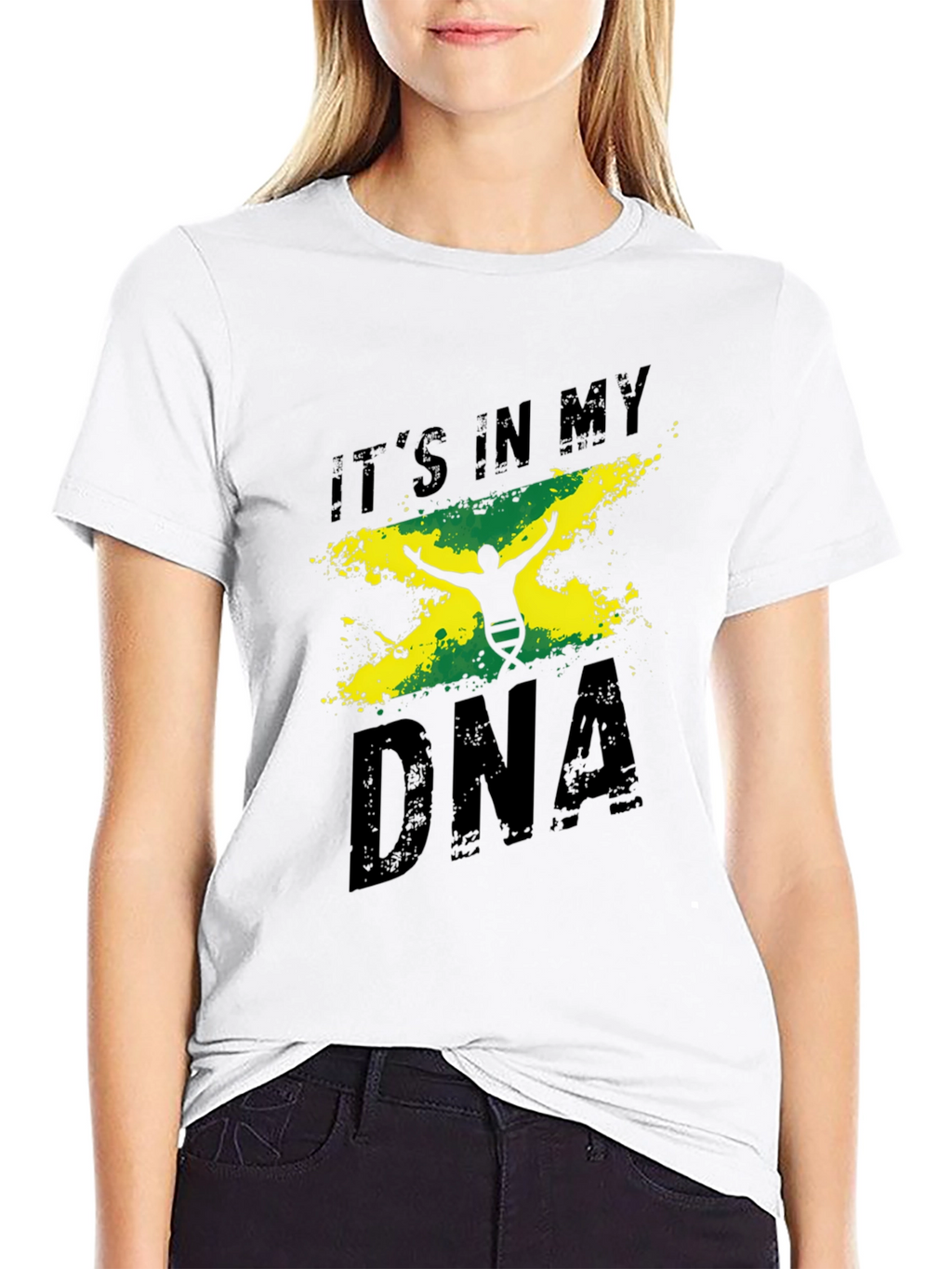 Jamaica DNA Mens Black Graphic Tee Shirt