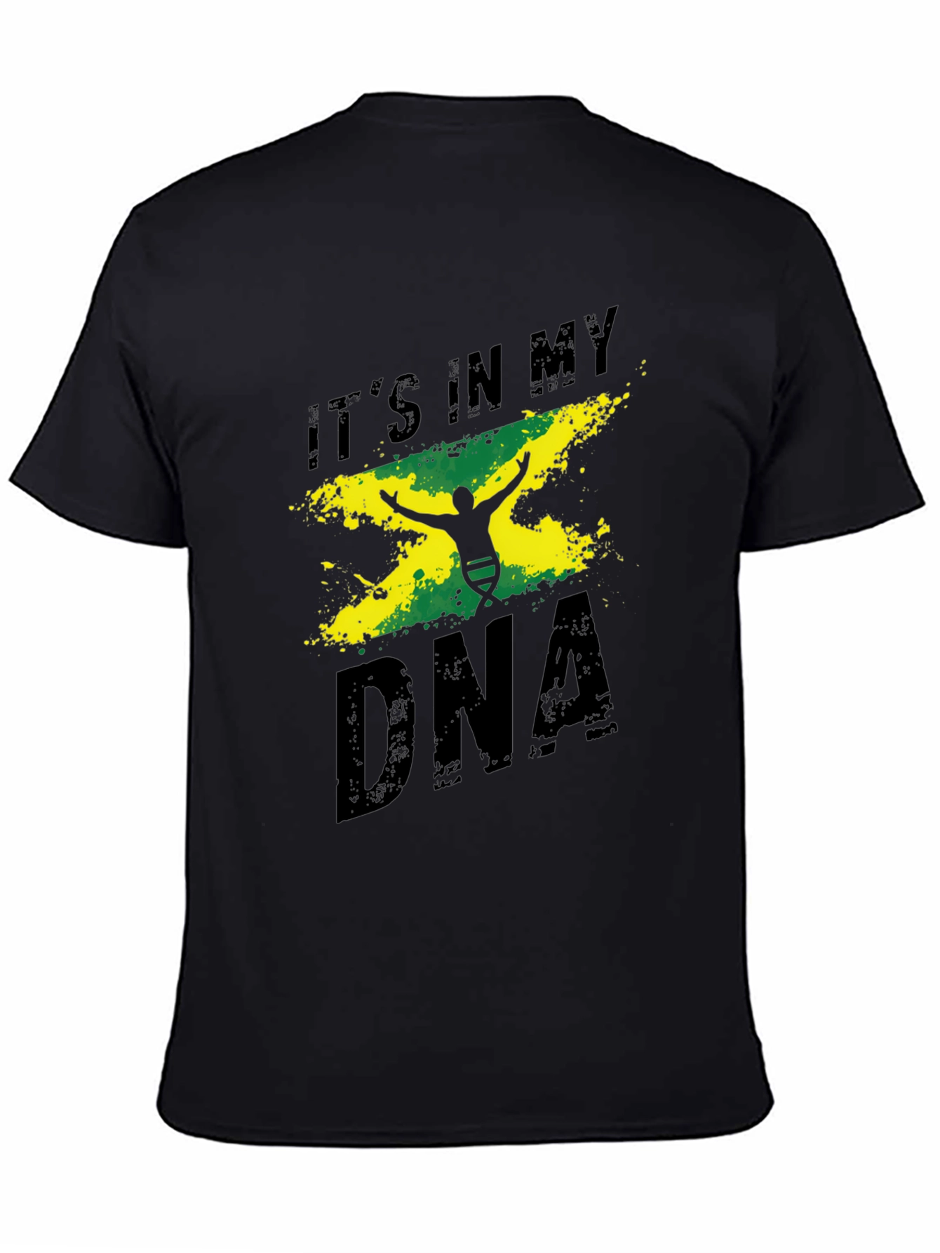 Jamaica DNA Mens Black Graphic Tee Shirt
