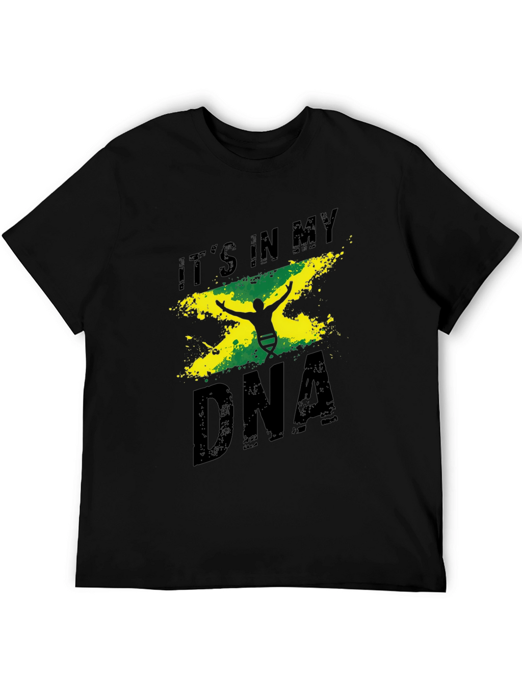 Jamaica DNA Mens Black Graphic Tee Shirt