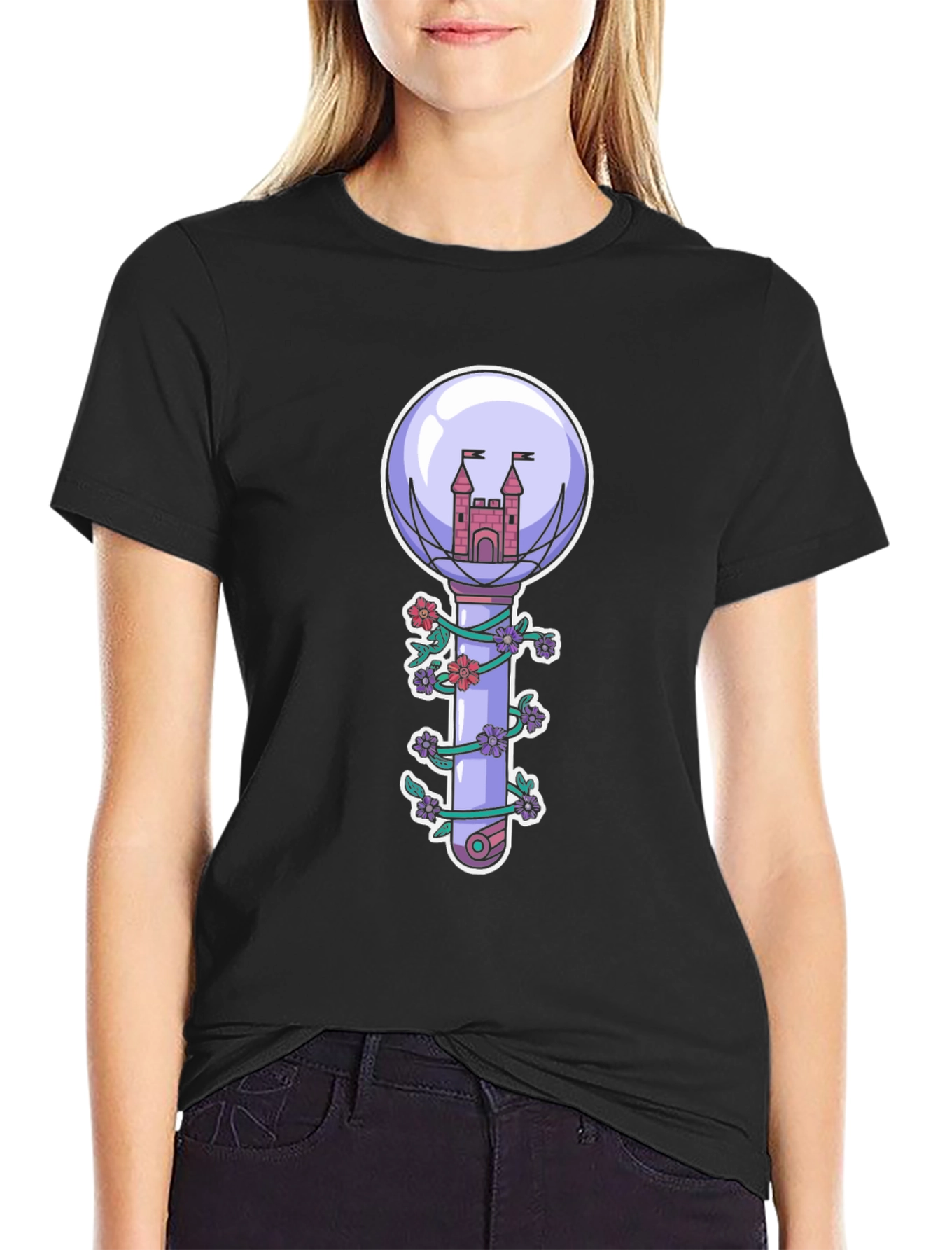 Castle Lightstick Graphic Tee - Black