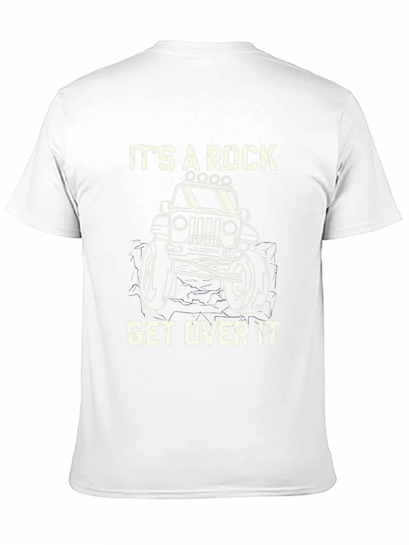 Its A Rock Get Over It Black T-Shirt
