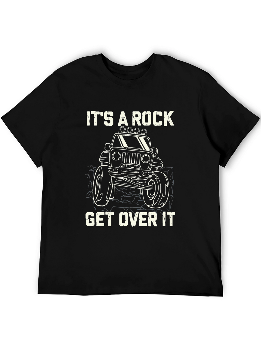 Its A Rock Get Over It Black T-Shirt