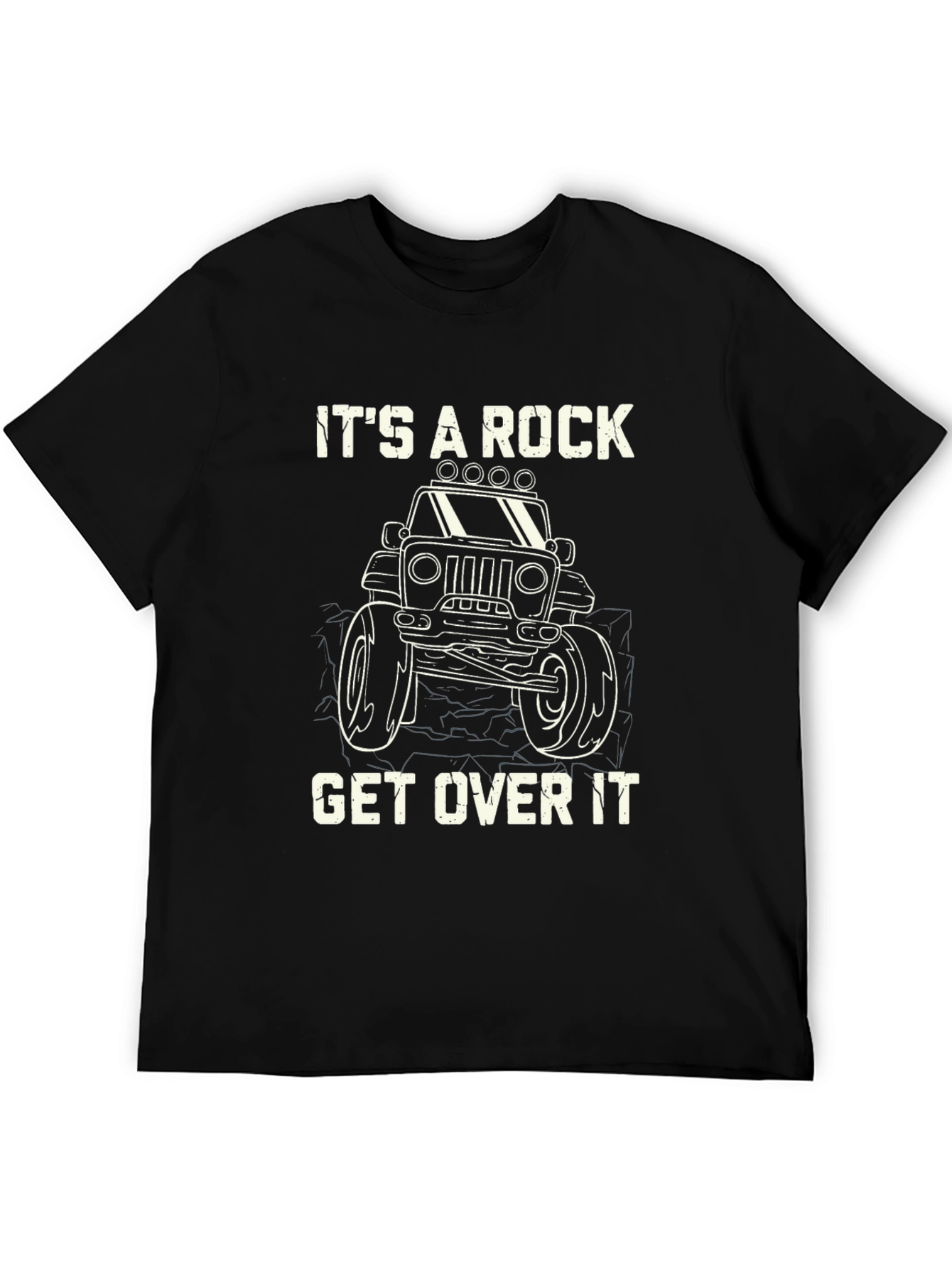 Its A Rock Get Over It Black T-Shirt