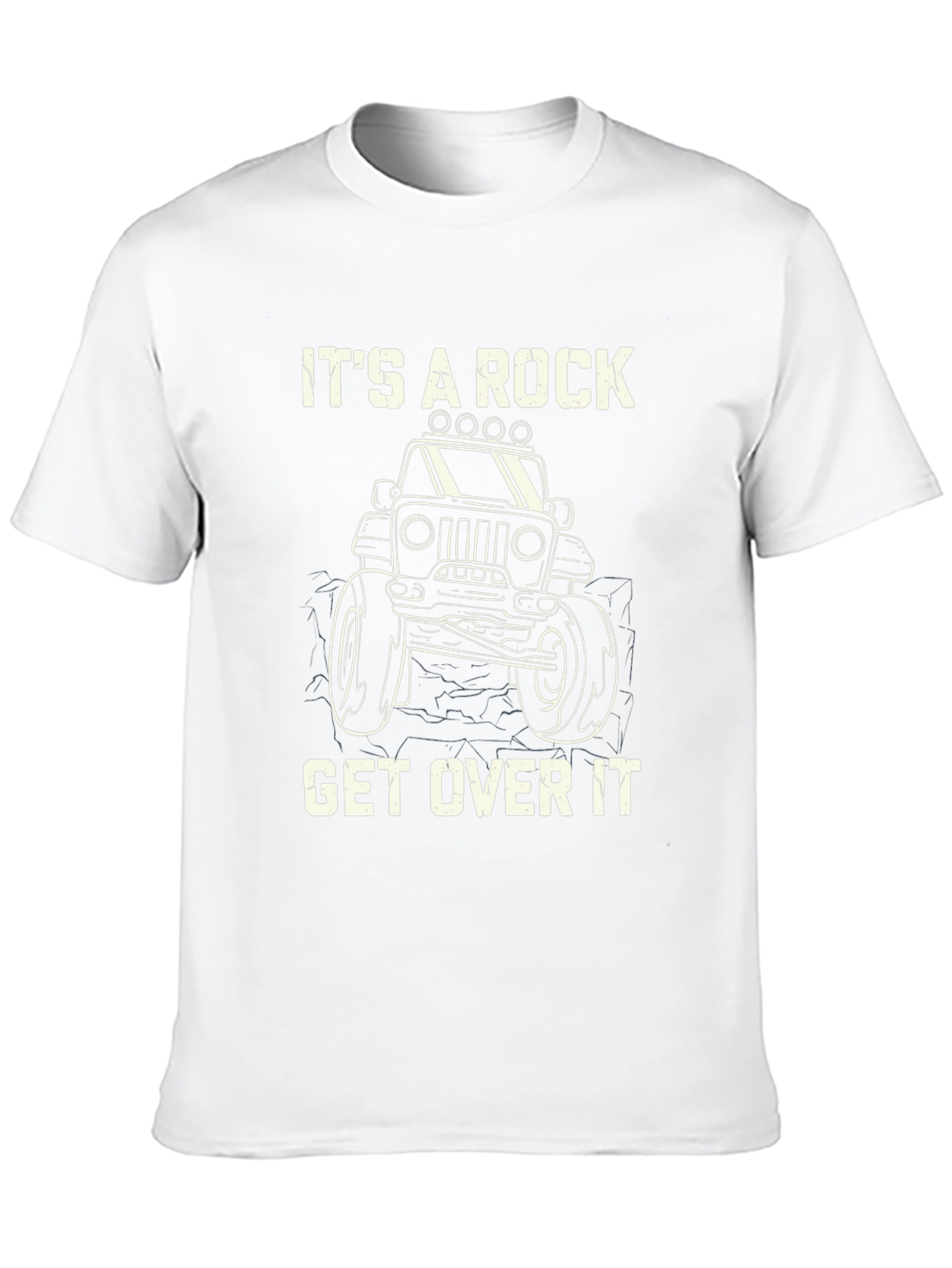 Its A Rock Get Over It Black T-Shirt