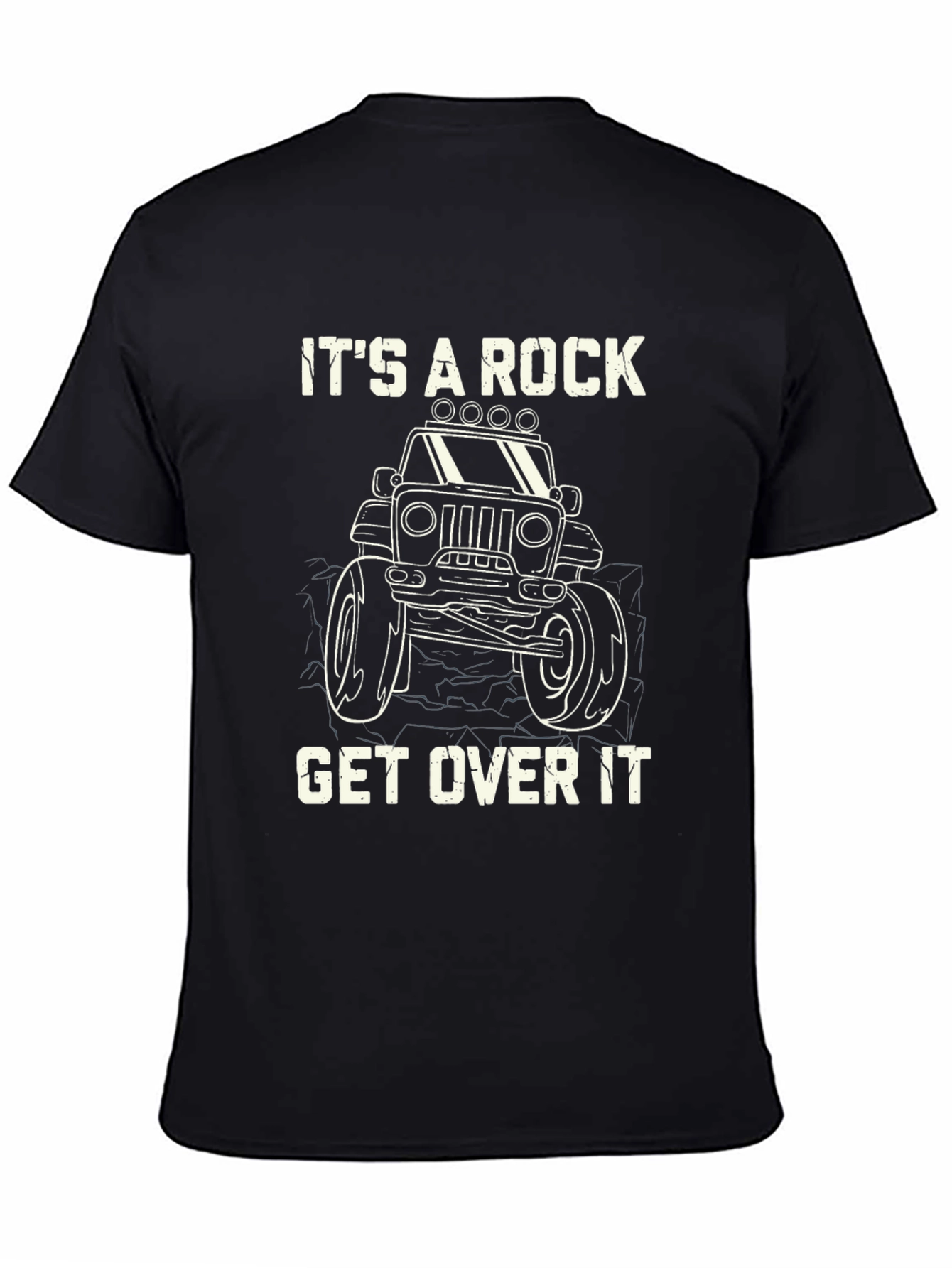 Its A Rock Get Over It Black T-Shirt