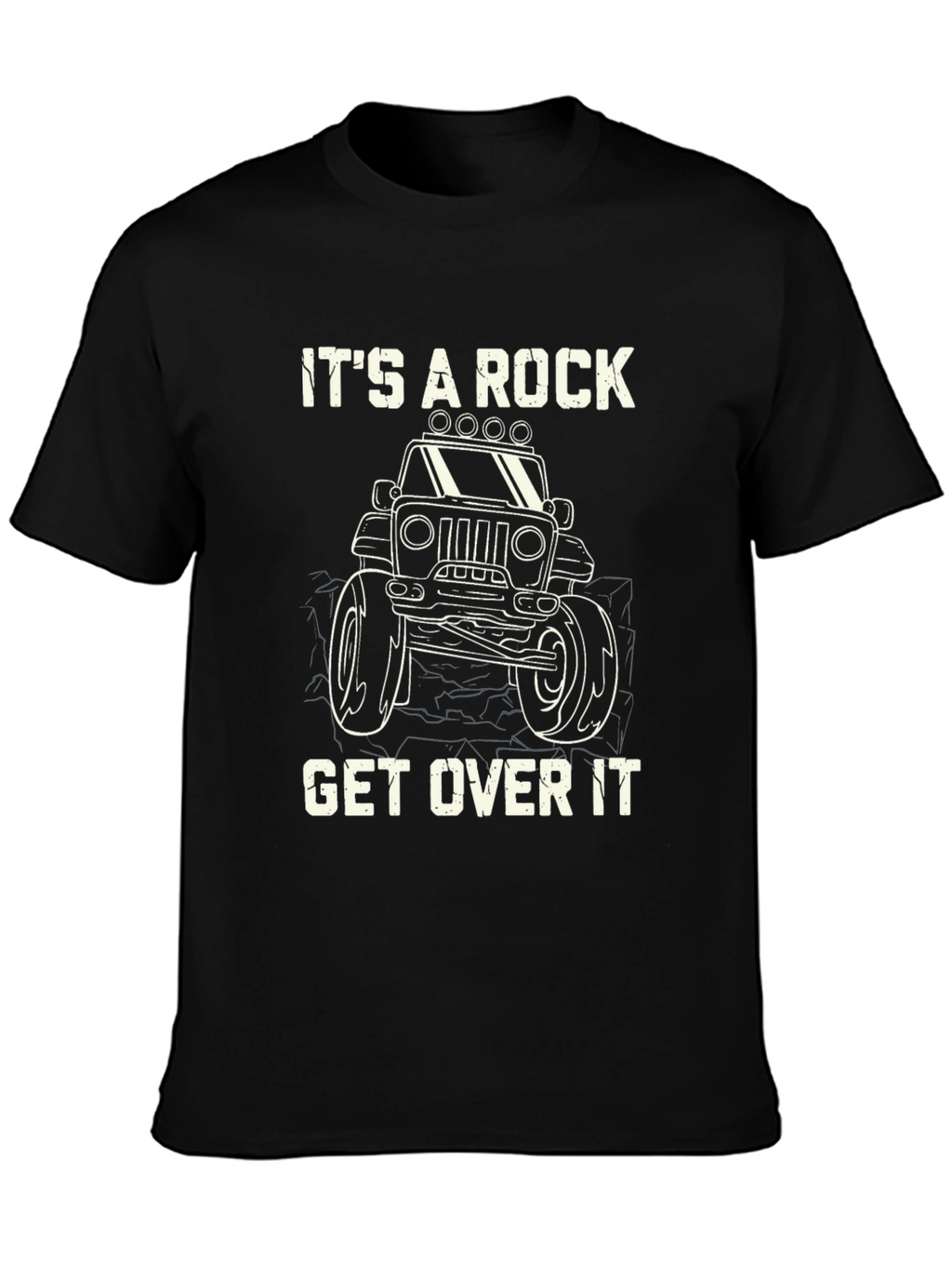 Its A Rock Get Over It Black T-Shirt