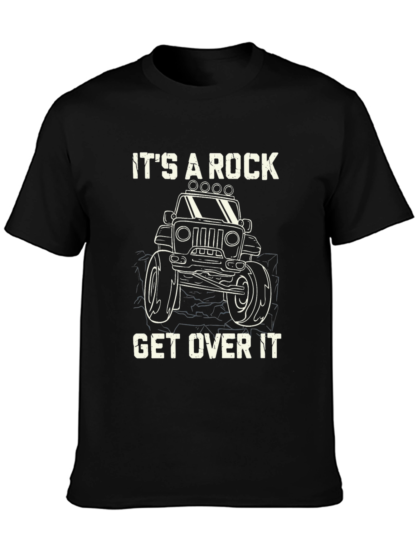 Its A Rock Get Over It Black T-Shirt