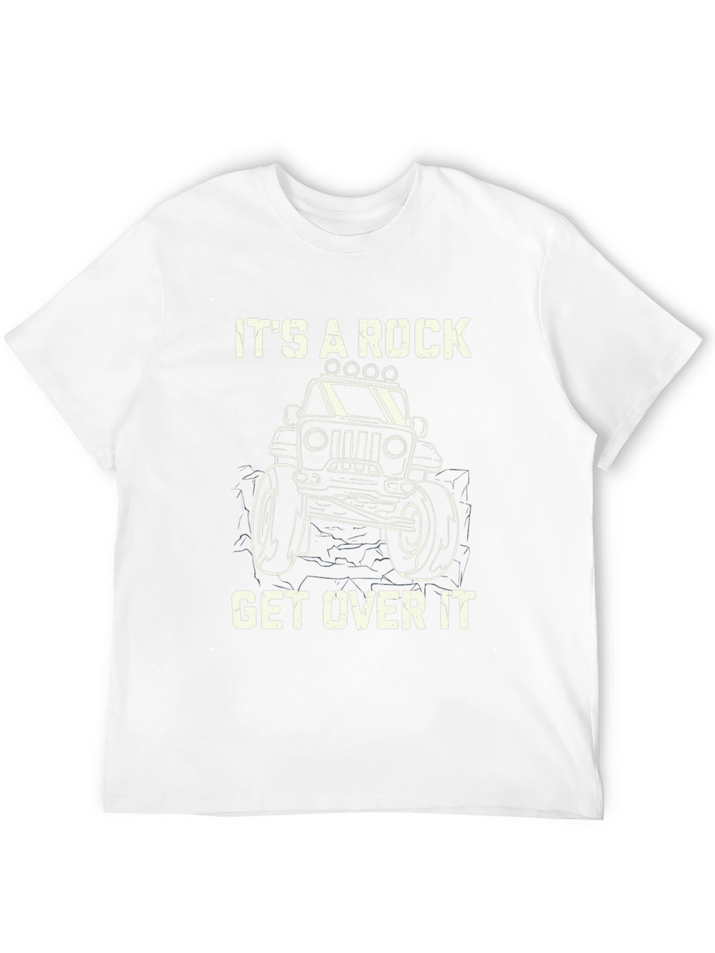 Its A Rock Get Over It Black T-Shirt