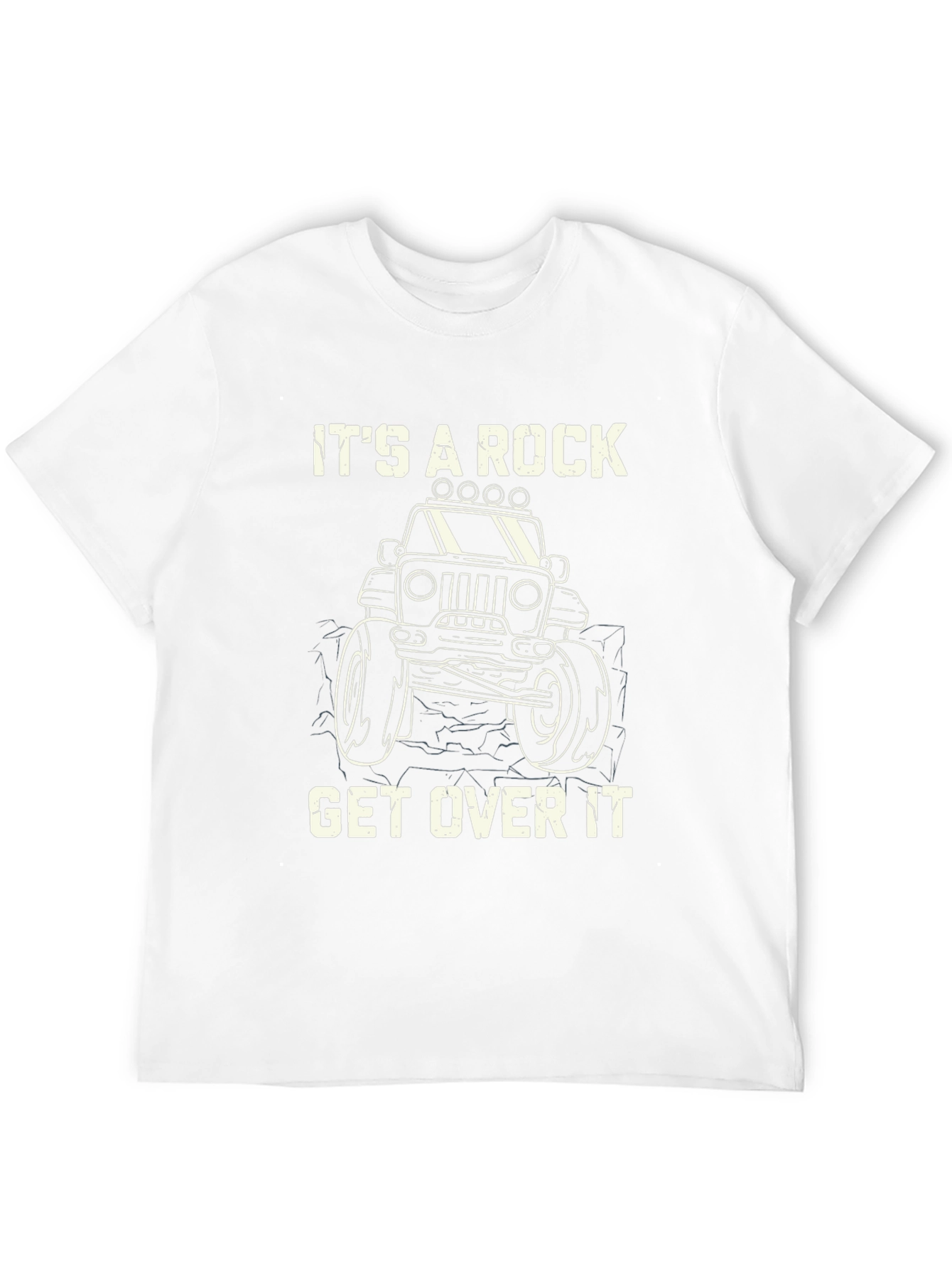 Its A Rock Get Over It Black T-Shirt