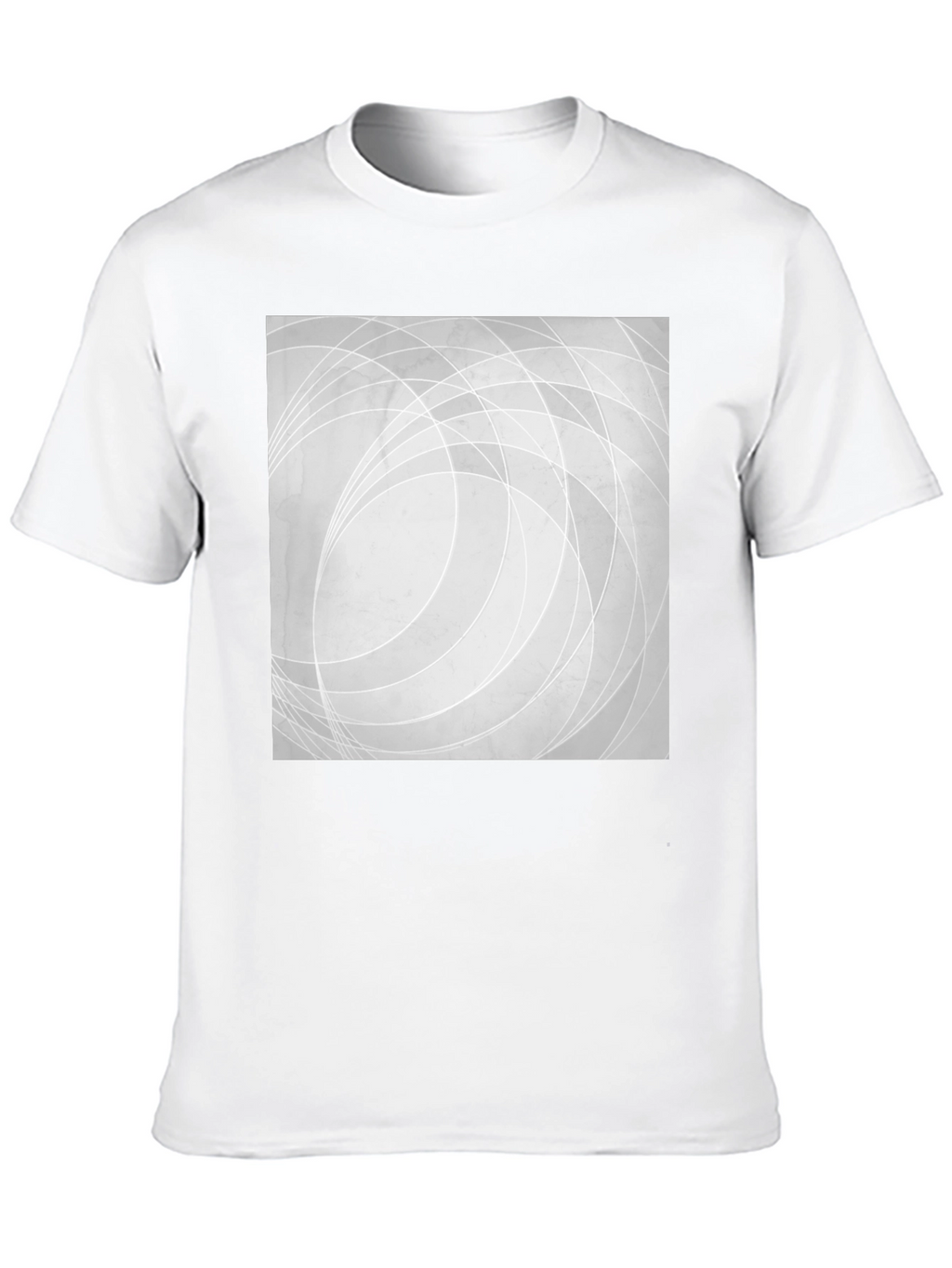 Abstract Lines Graphic Black T-Shirt