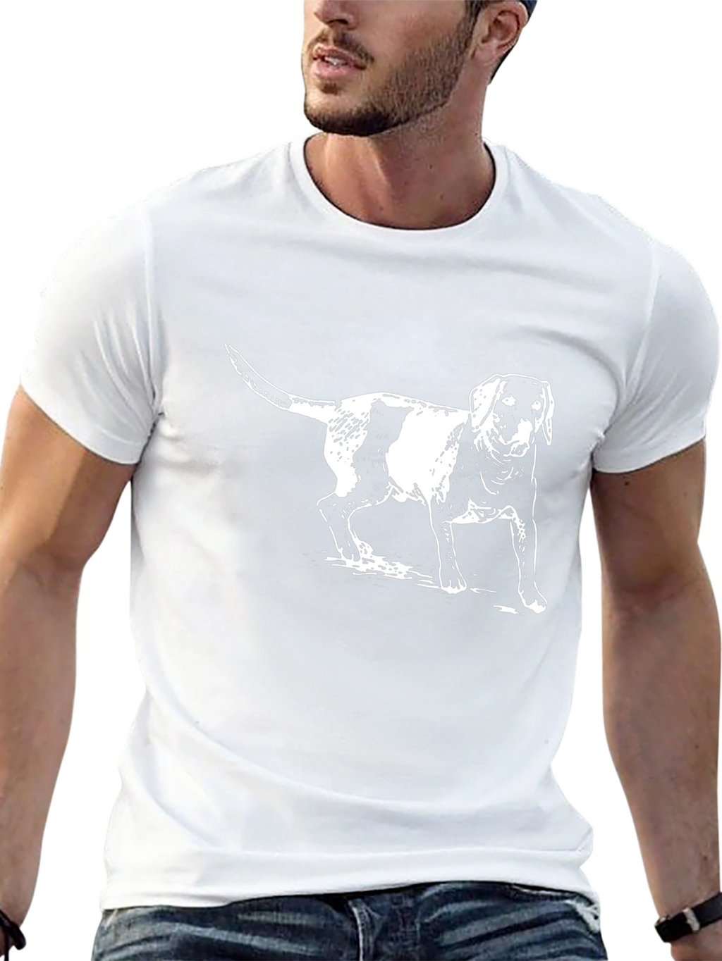 Dog Graphic Black T-Shirt