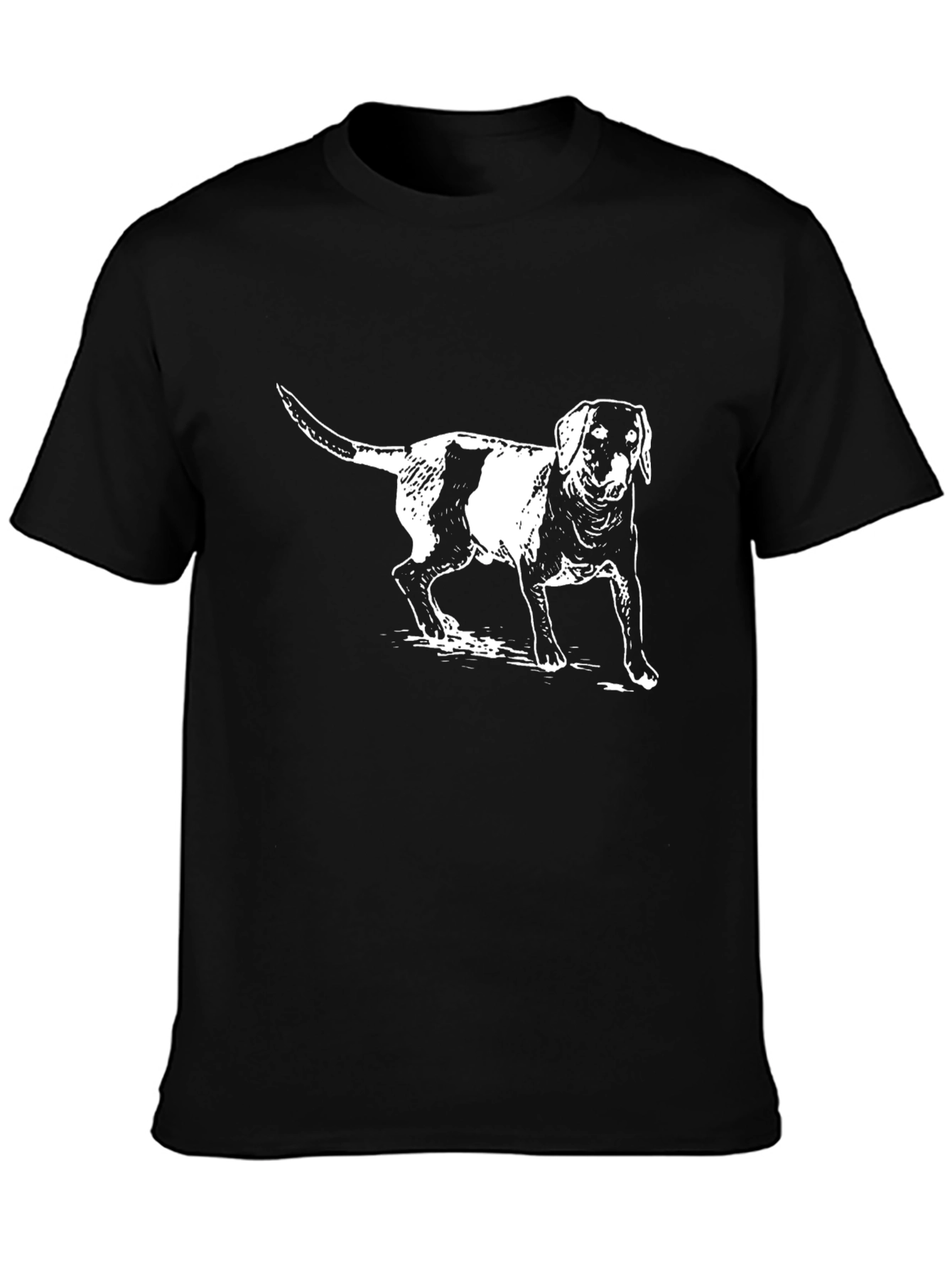 Dog Graphic Black T-Shirt