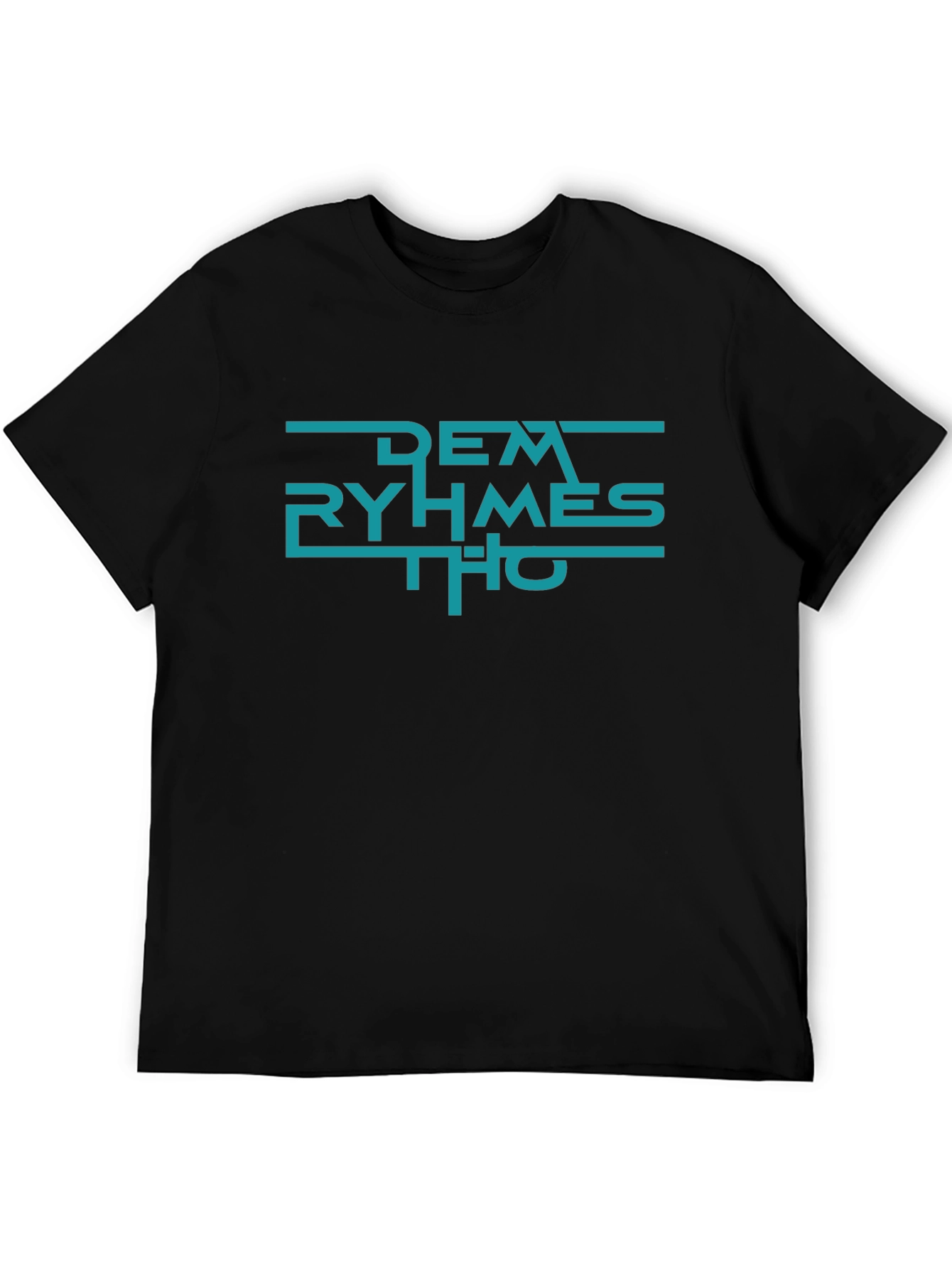 Dem Ryhmes Tho Black T-Shirt - Urban Graphic Tee