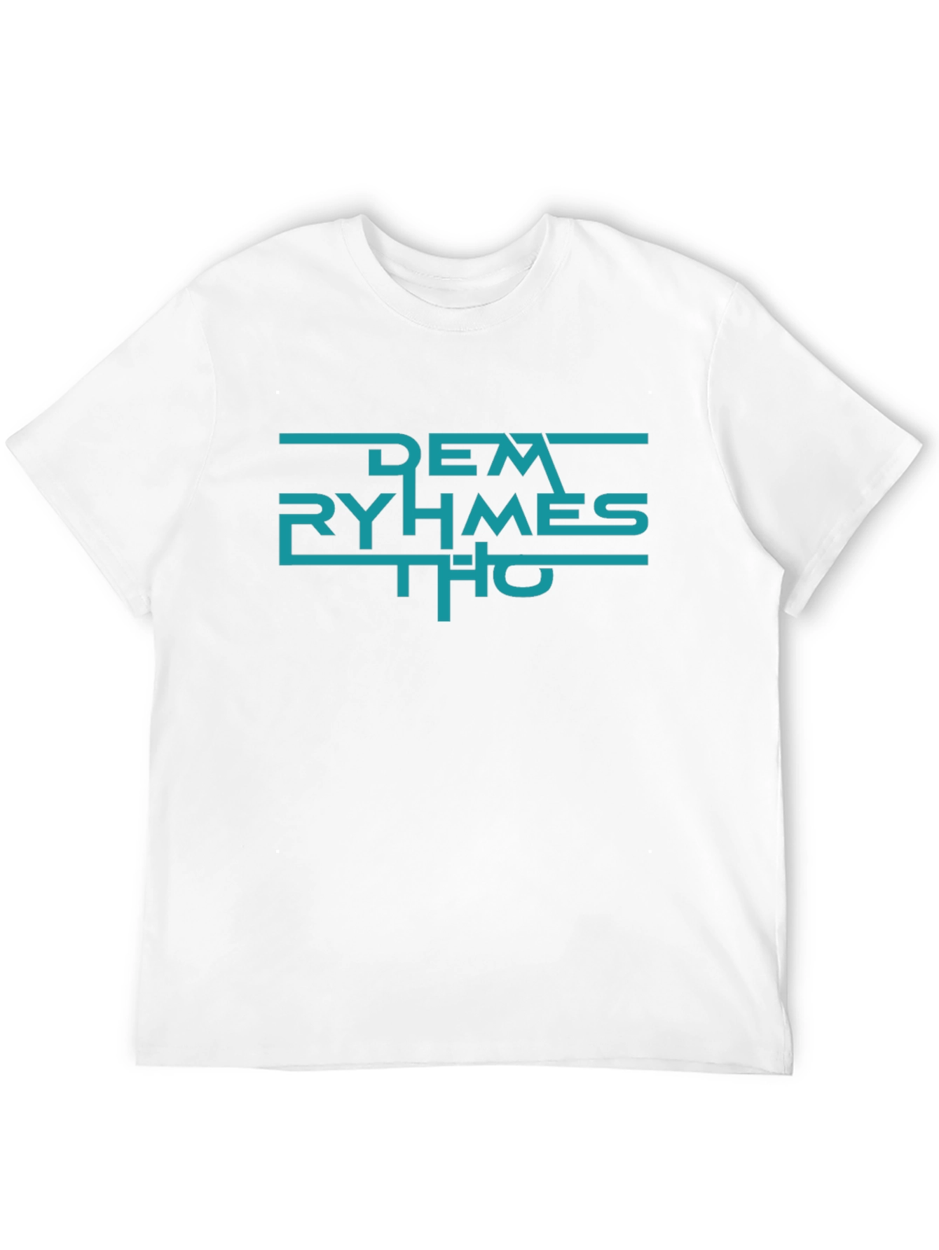 Dem Ryhmes Tho Black T-Shirt - Urban Graphic Tee