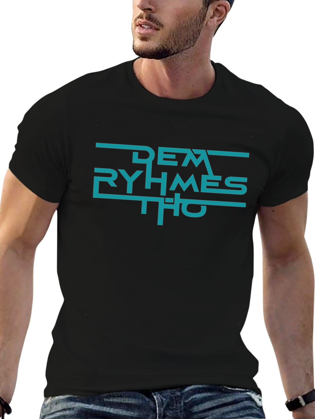 Dem Ryhmes Tho Black T-Shirt - Urban Graphic Tee