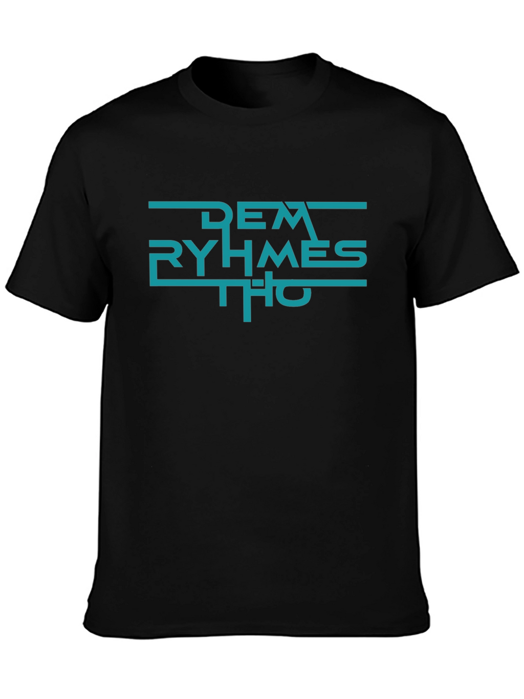 Dem Ryhmes Tho Black T-Shirt - Urban Graphic Tee