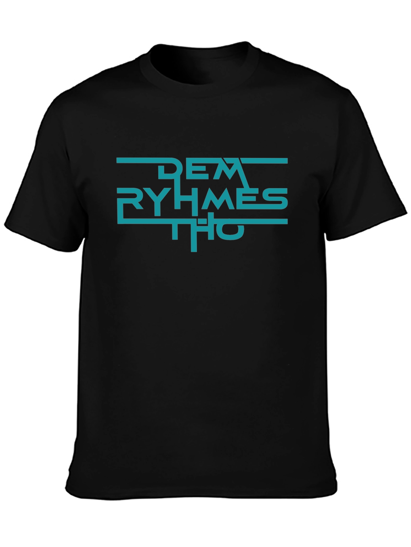 Dem Ryhmes Tho Black T-Shirt - Urban Graphic Tee