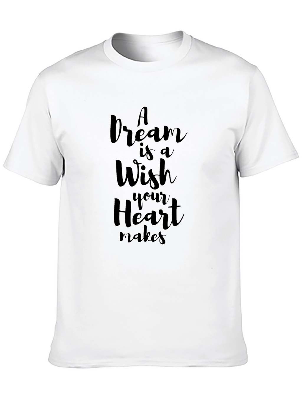 Dream Wish Heart Makes T-Shirt - Black