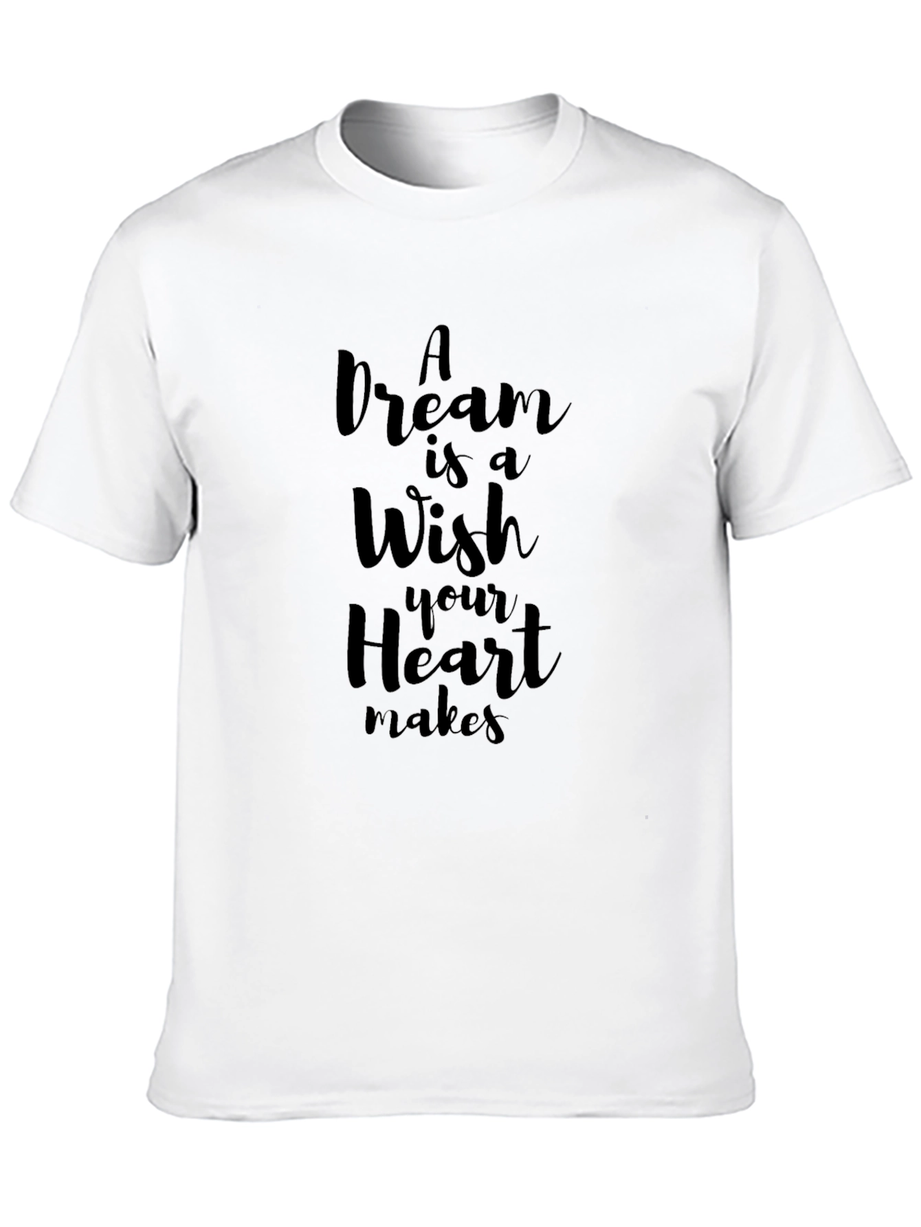 Dream Wish Heart Makes T-Shirt - Black