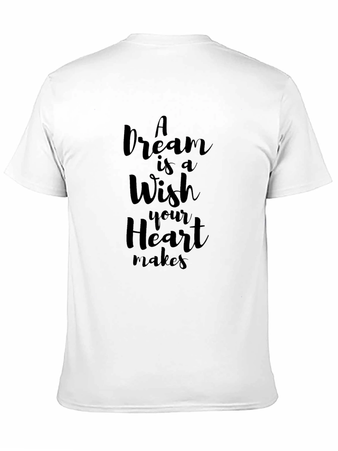 Dream Wish Heart Makes T-Shirt - Black