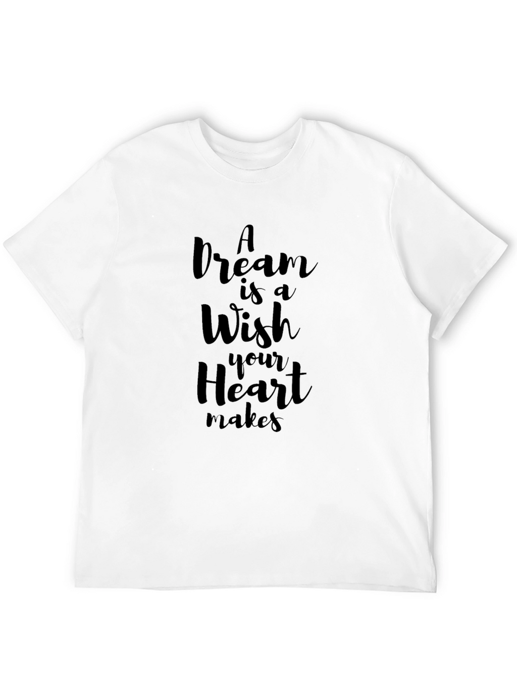 Dream Wish Heart Makes T-Shirt - Black