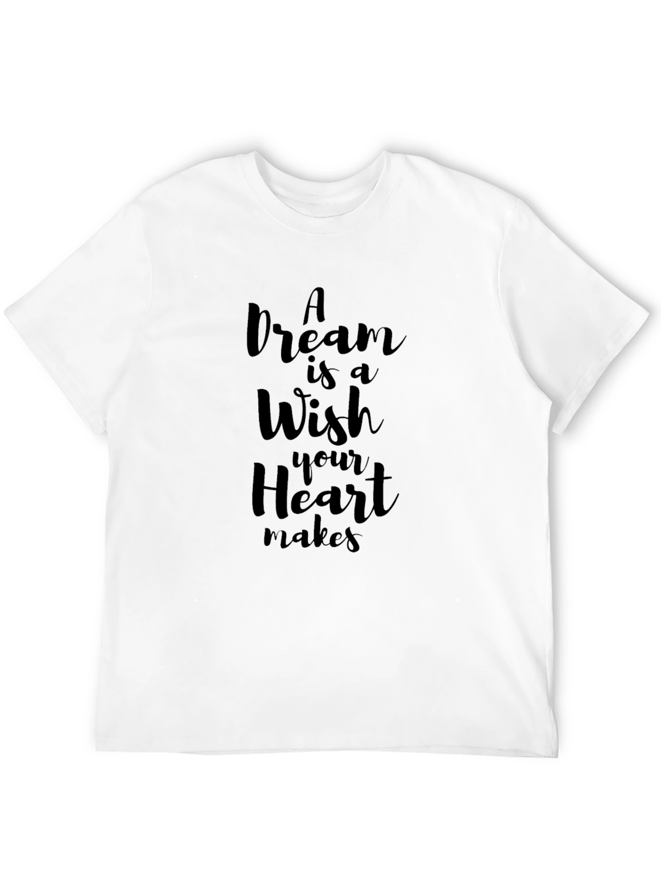 Dream Wish Heart Makes T-Shirt - Black